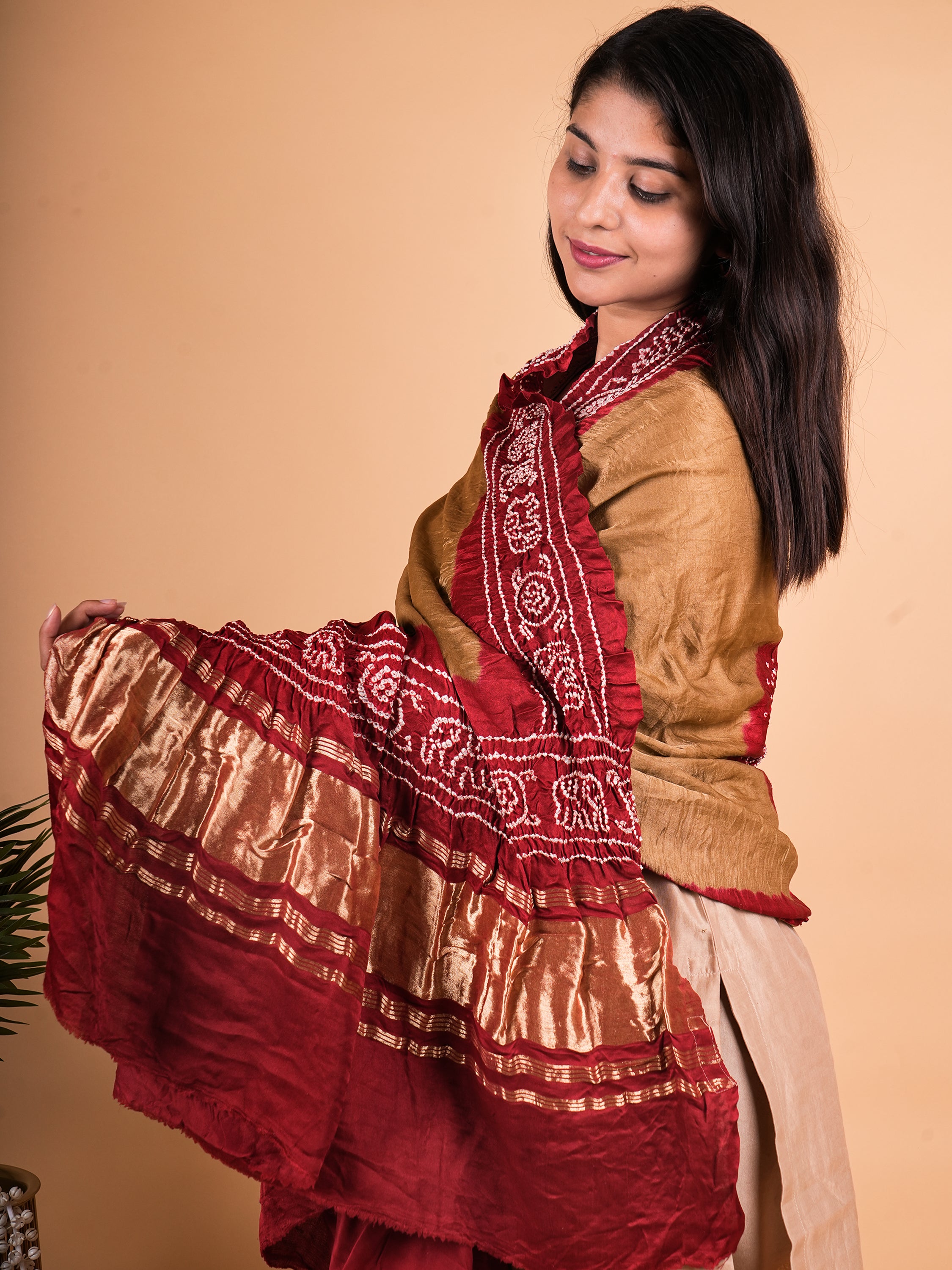 Pure Gajji Silk Dupatta