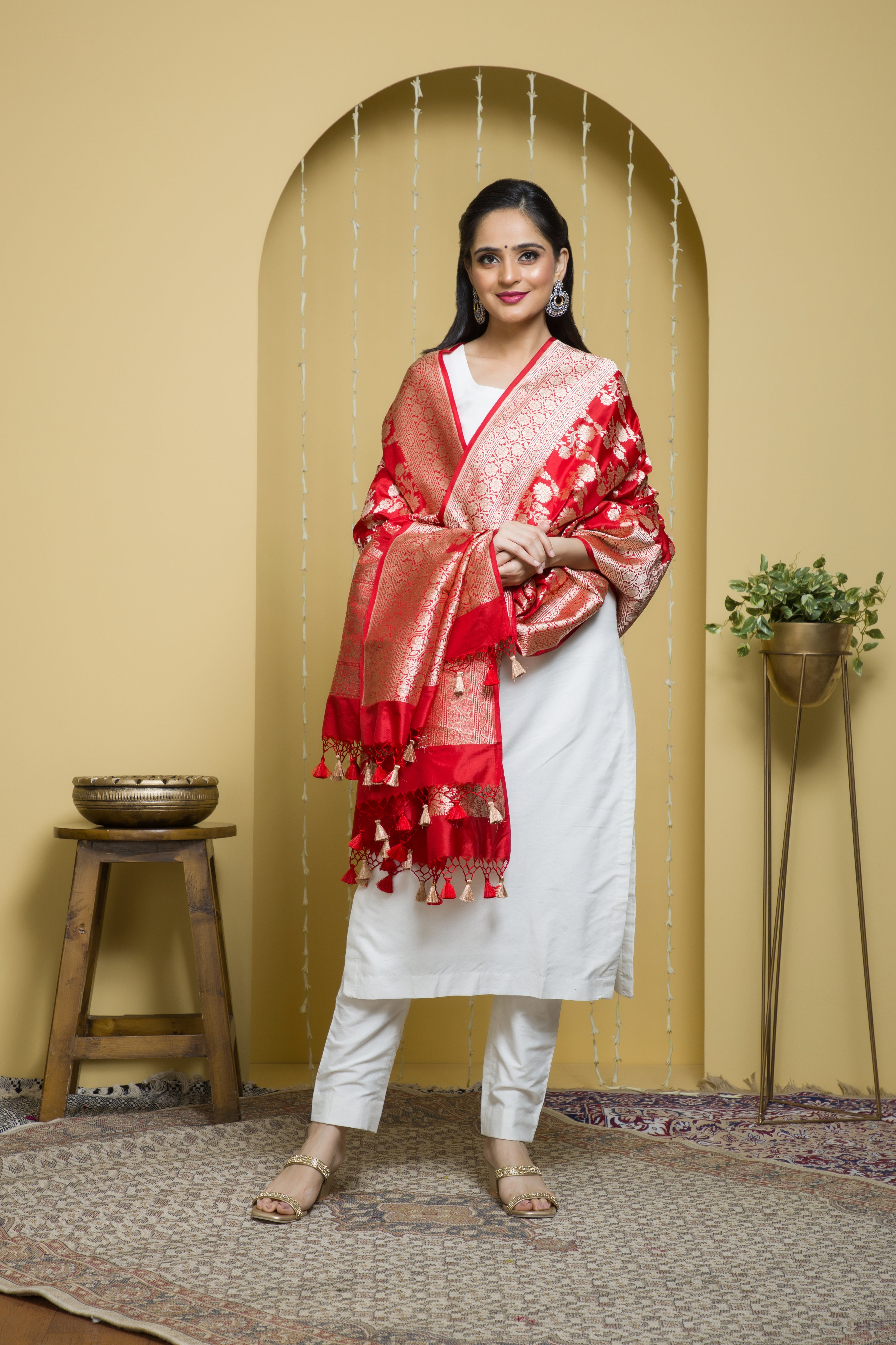 Pure Katan Silk Dupatta