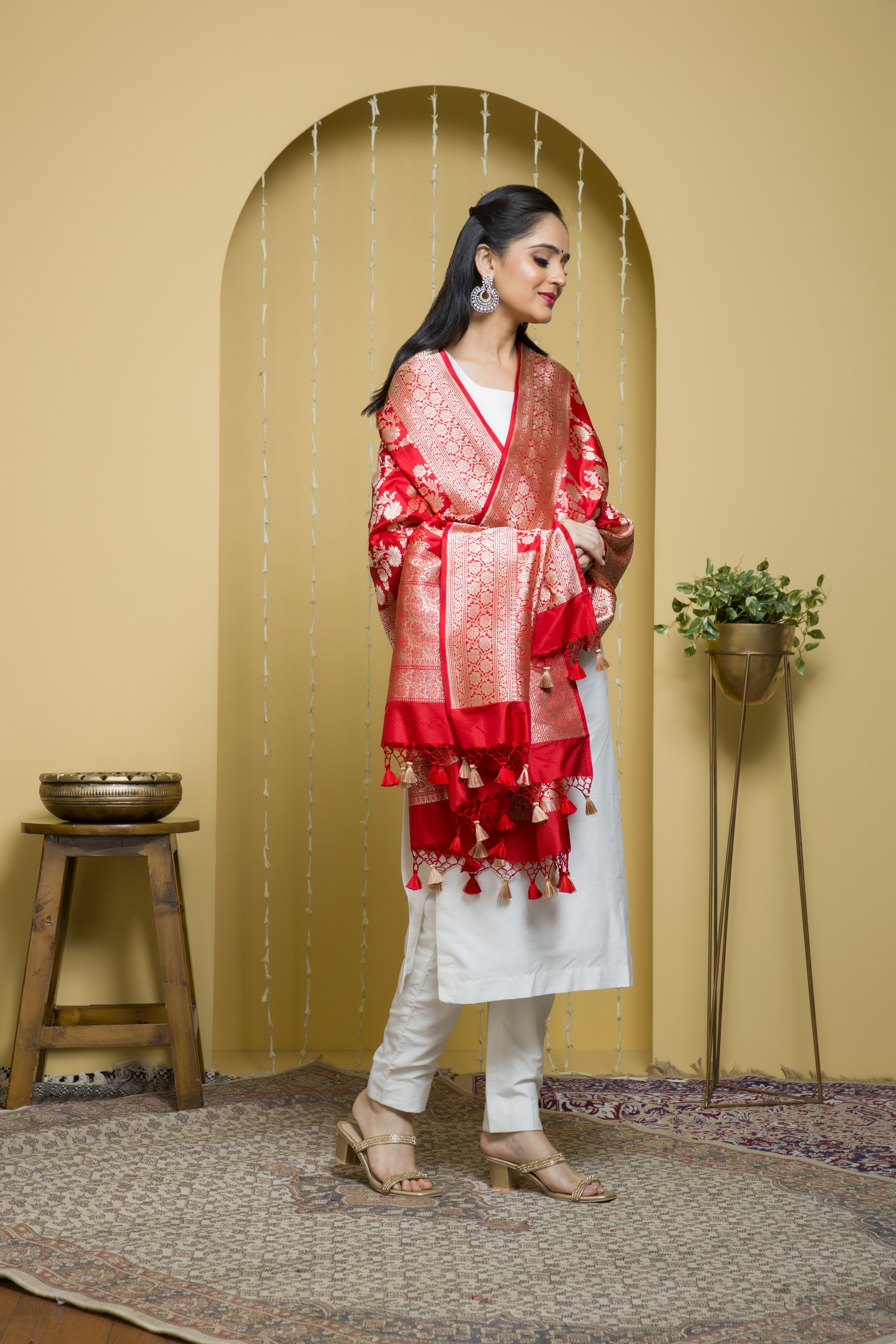 Pure Katan Silk Dupatta