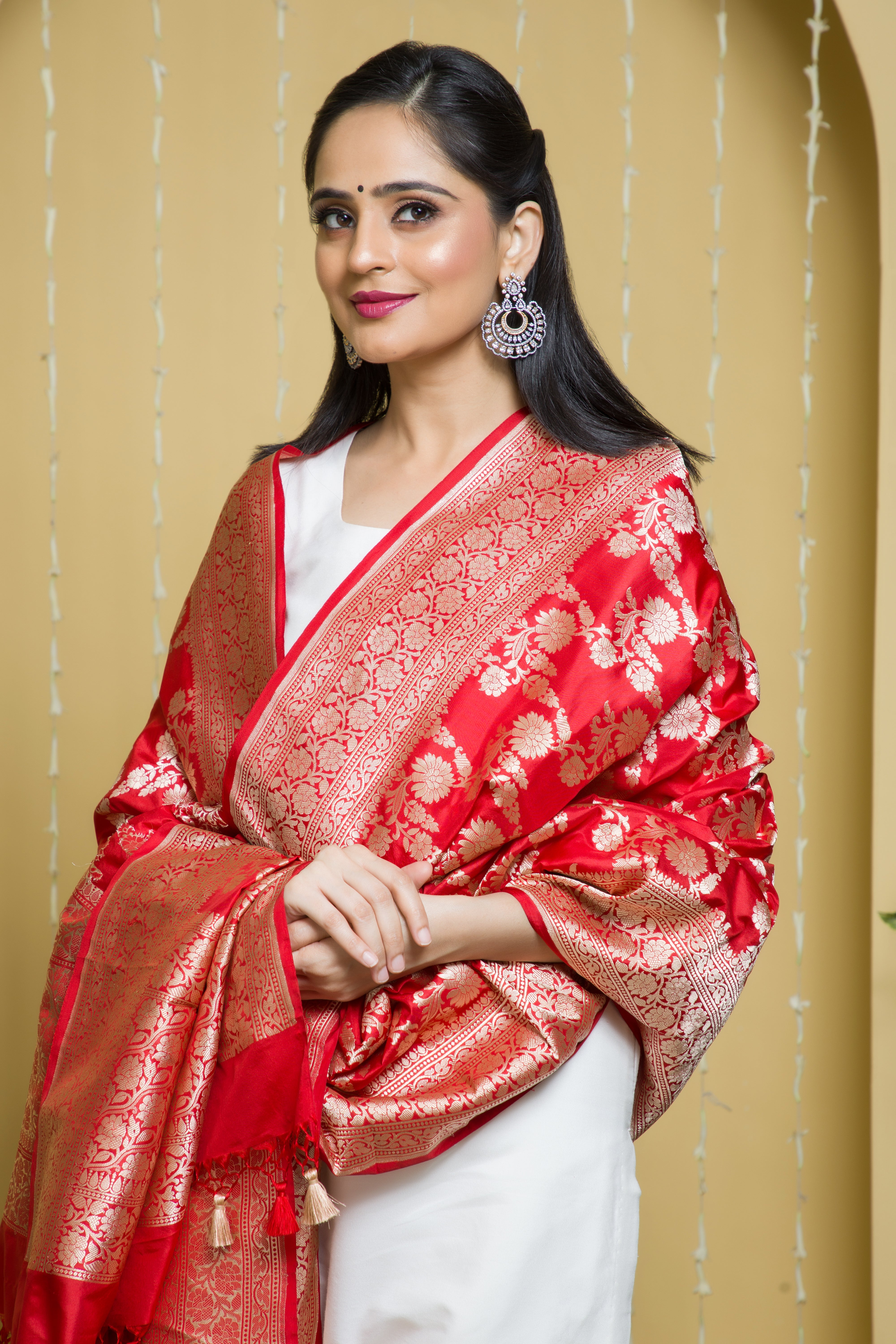 Pure Katan Silk Dupatta
