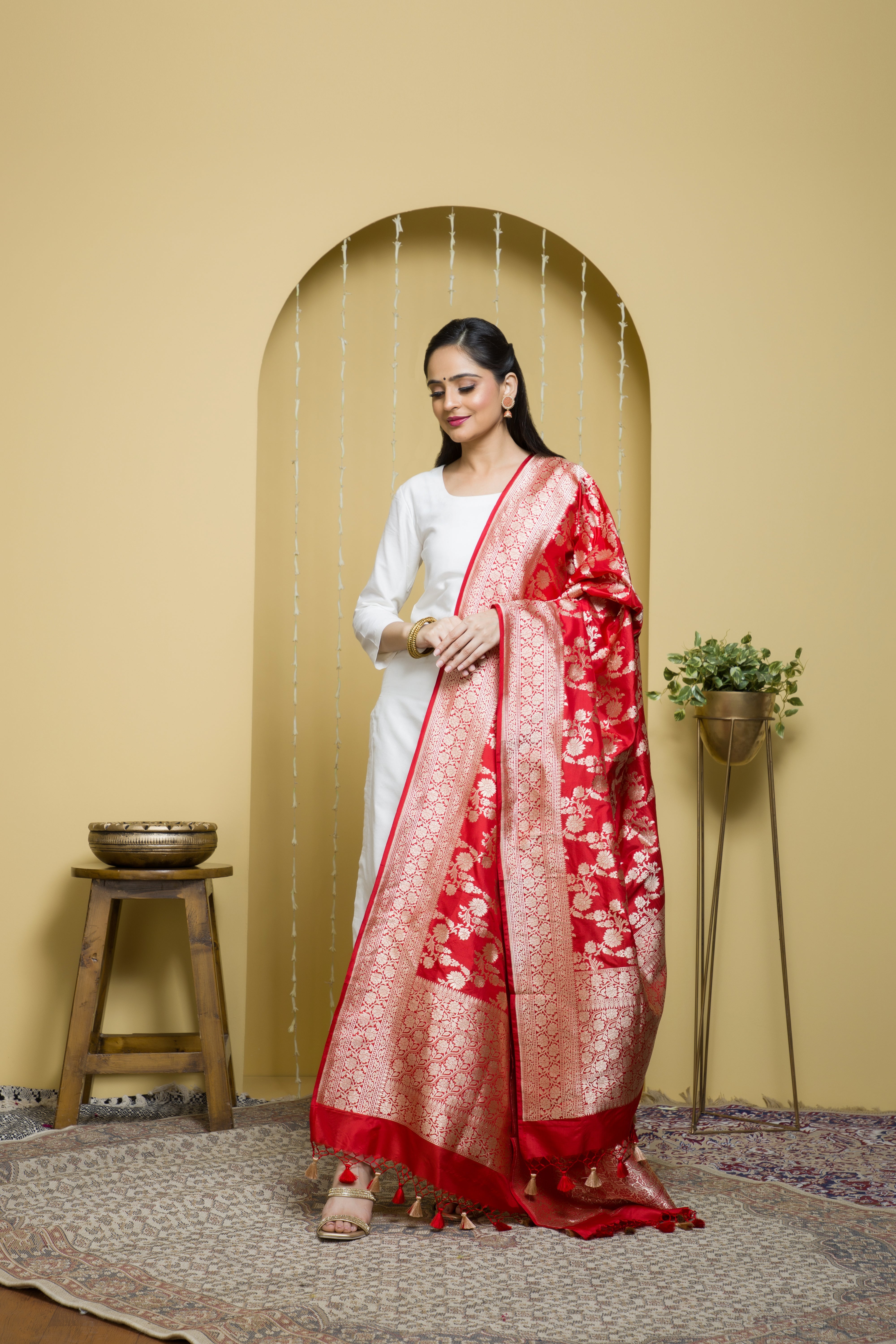 Pure Katan Silk Dupatta