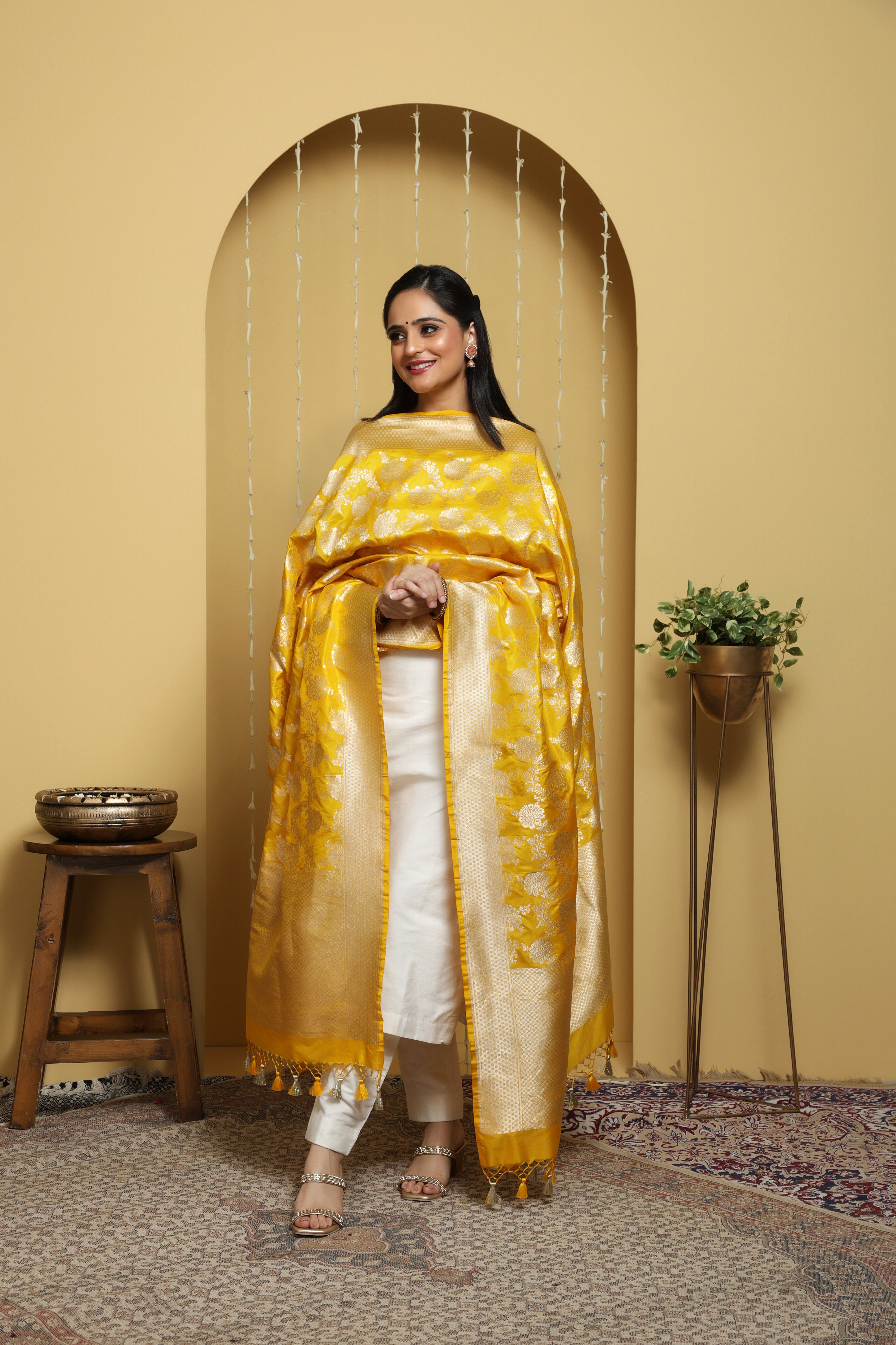 Pure Katan Silk Dupatta