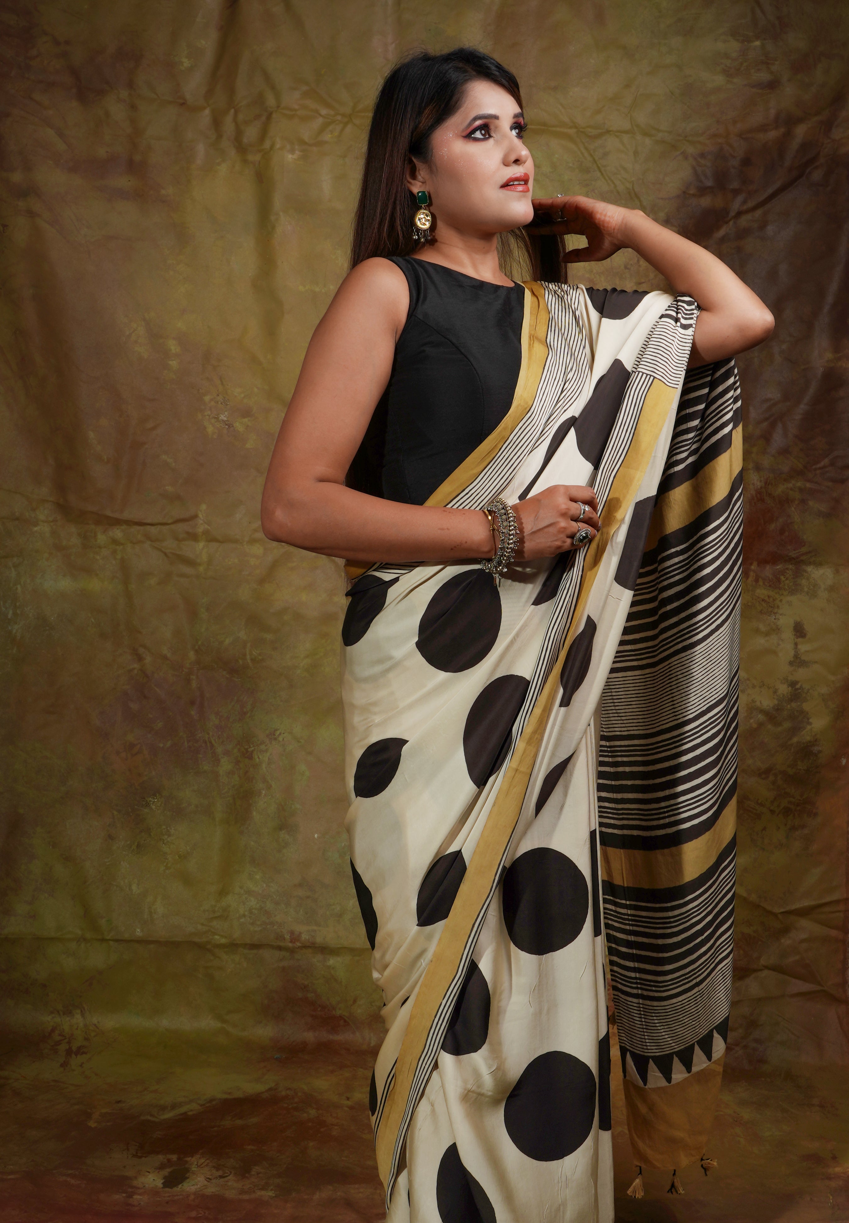 Ajrak Sarees