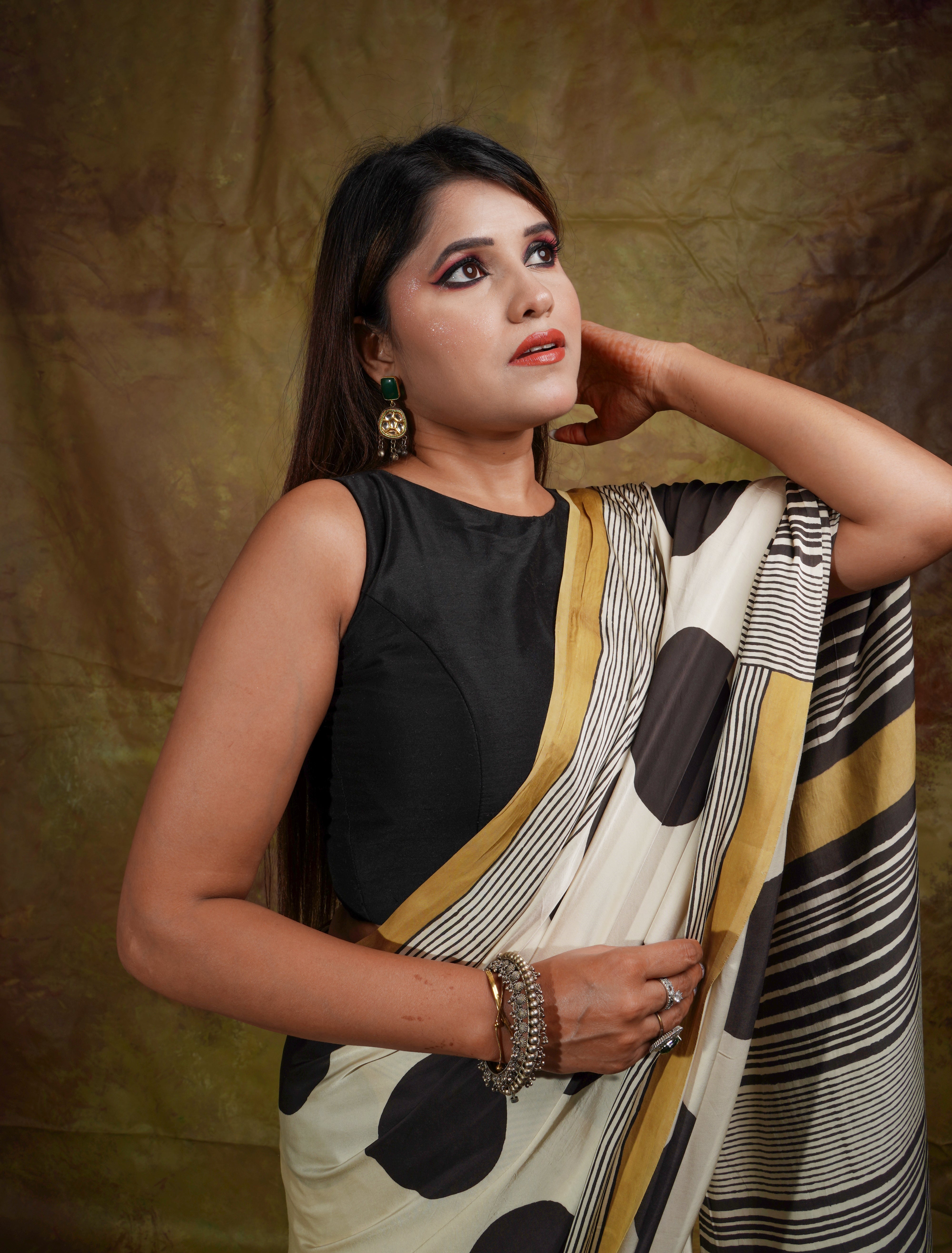 Ajrak Sarees