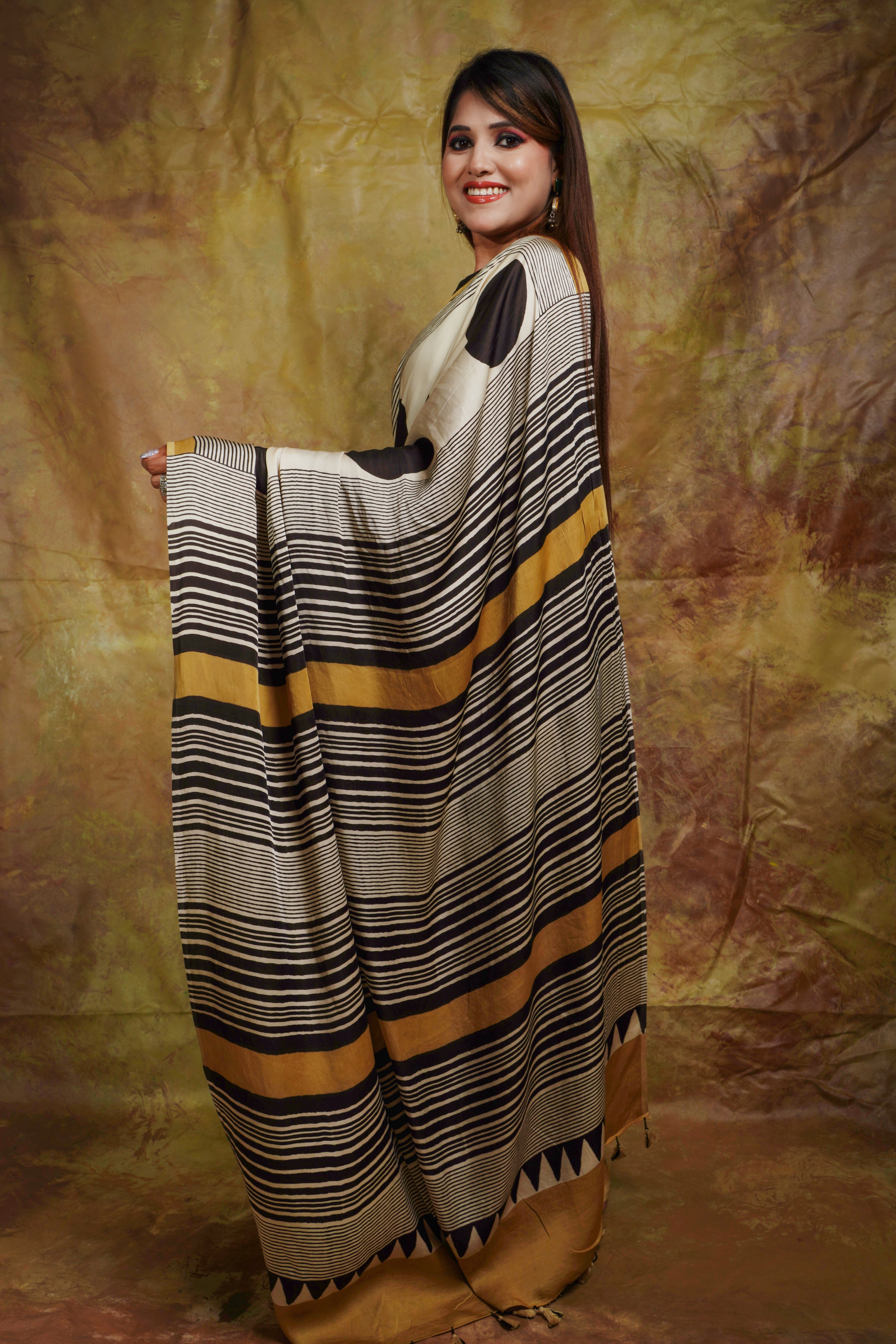 Ajrak Sarees