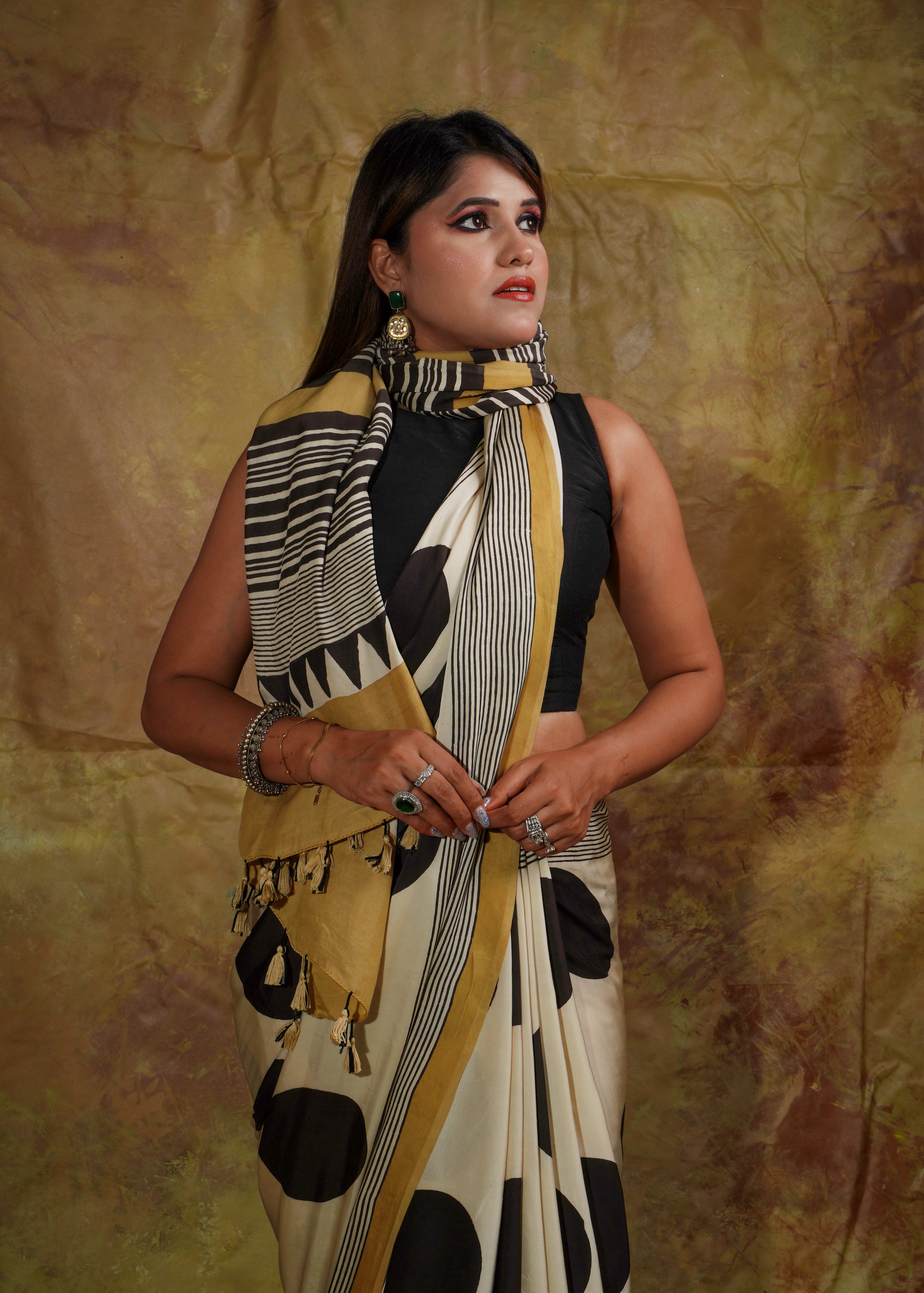 Ajrak Sarees
