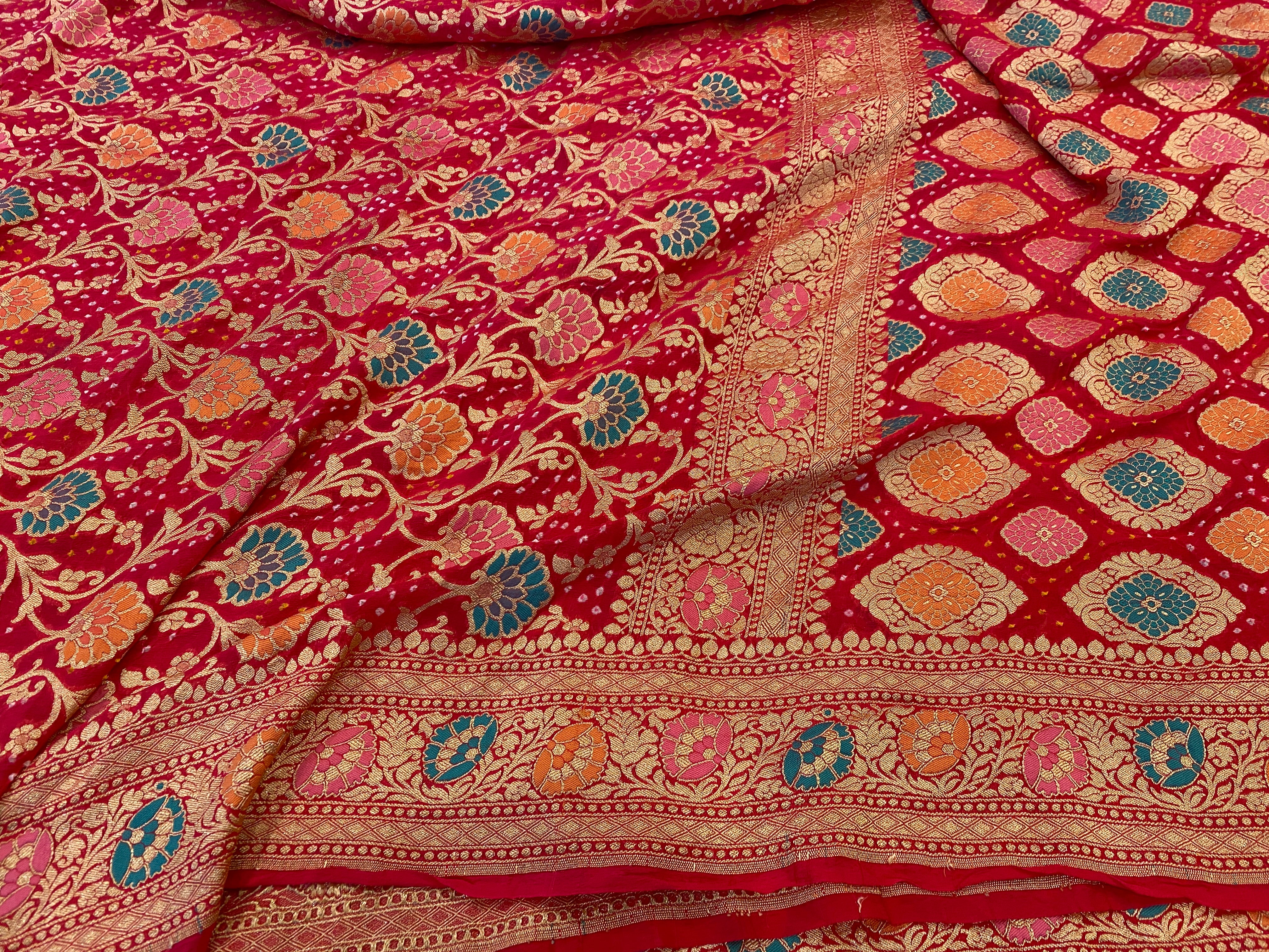 Banarasi Meenakari Banadhani Saree