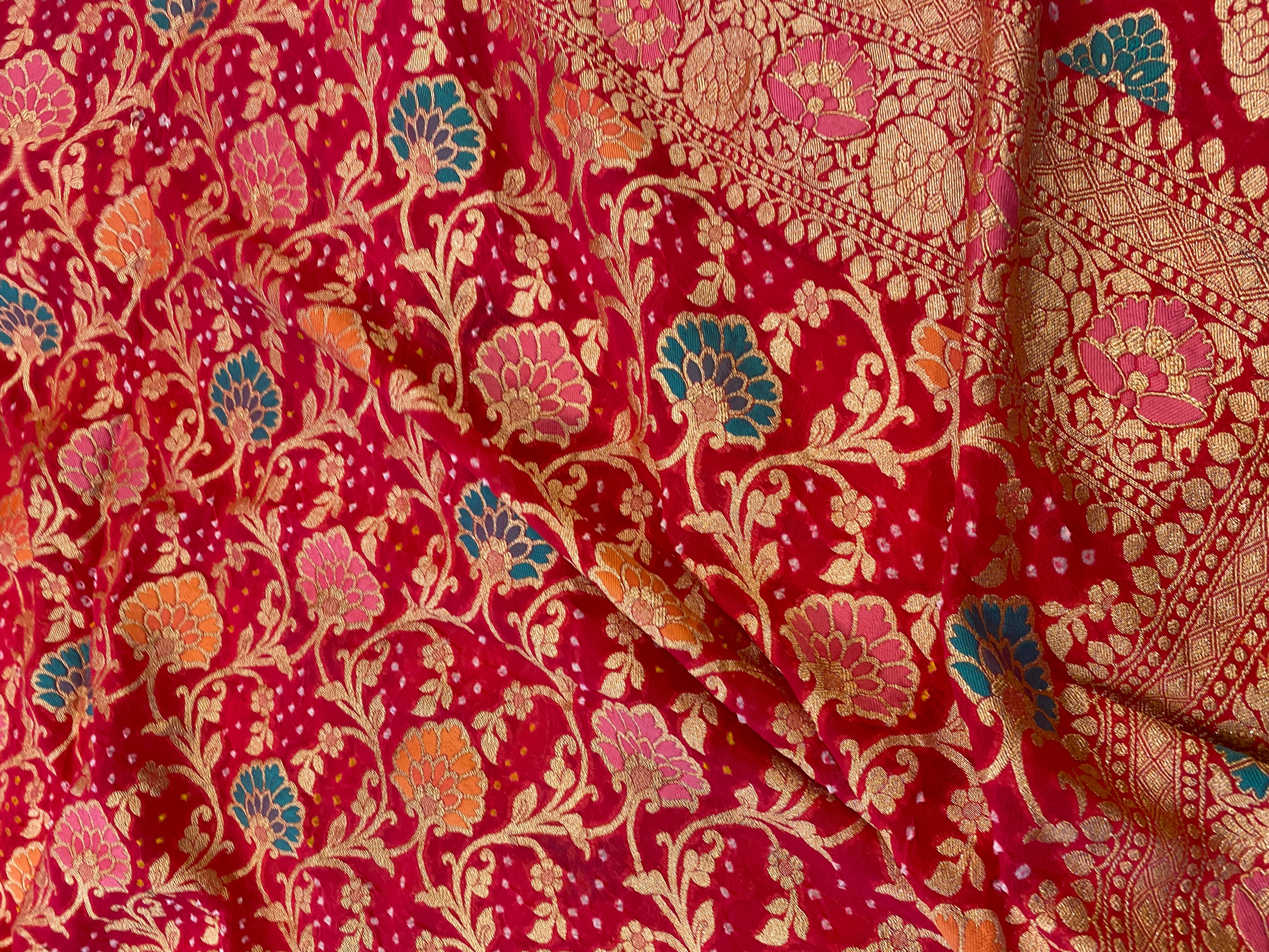 Banarasi Meenakari Banadhani Saree