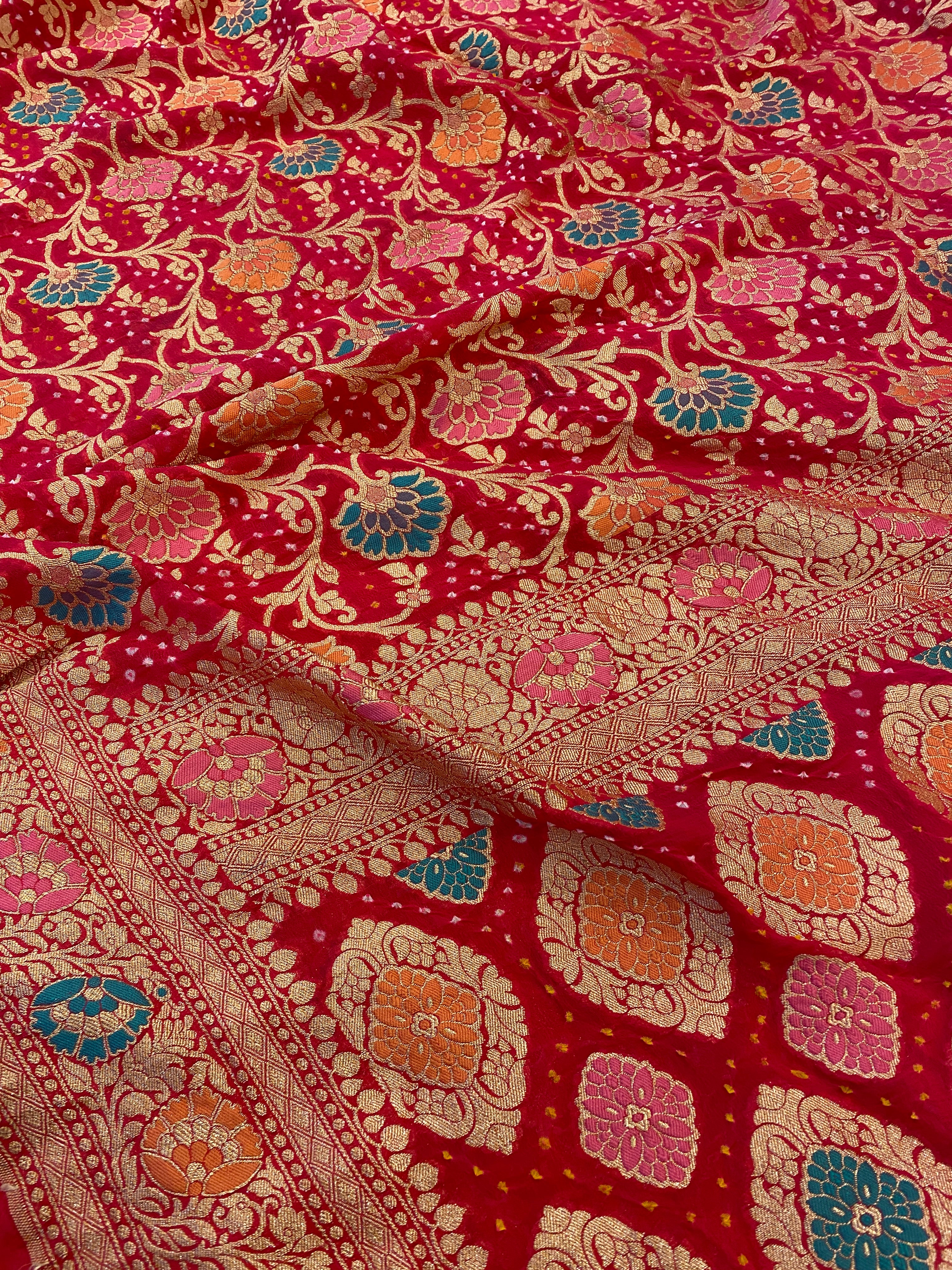 Banarasi Meenakari Banadhani Saree