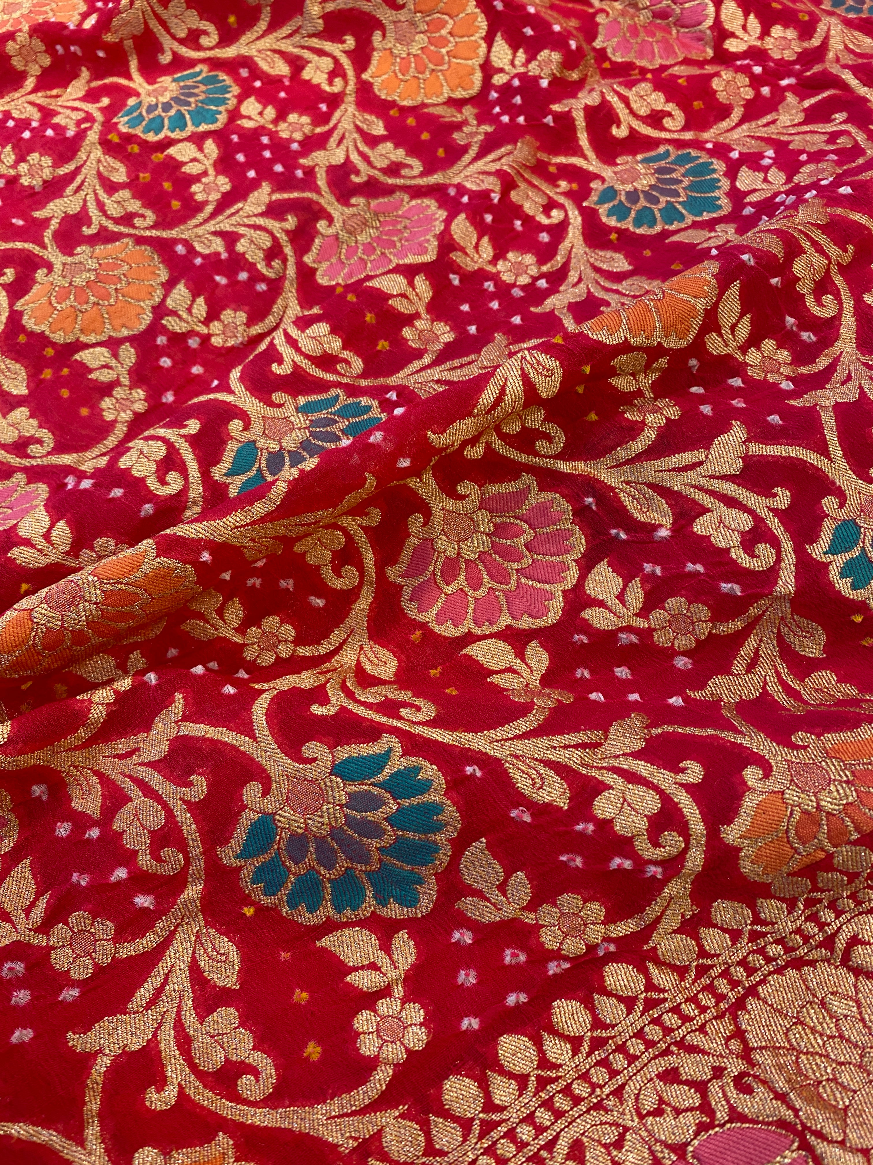 Banarasi Meenakari Banadhani Saree