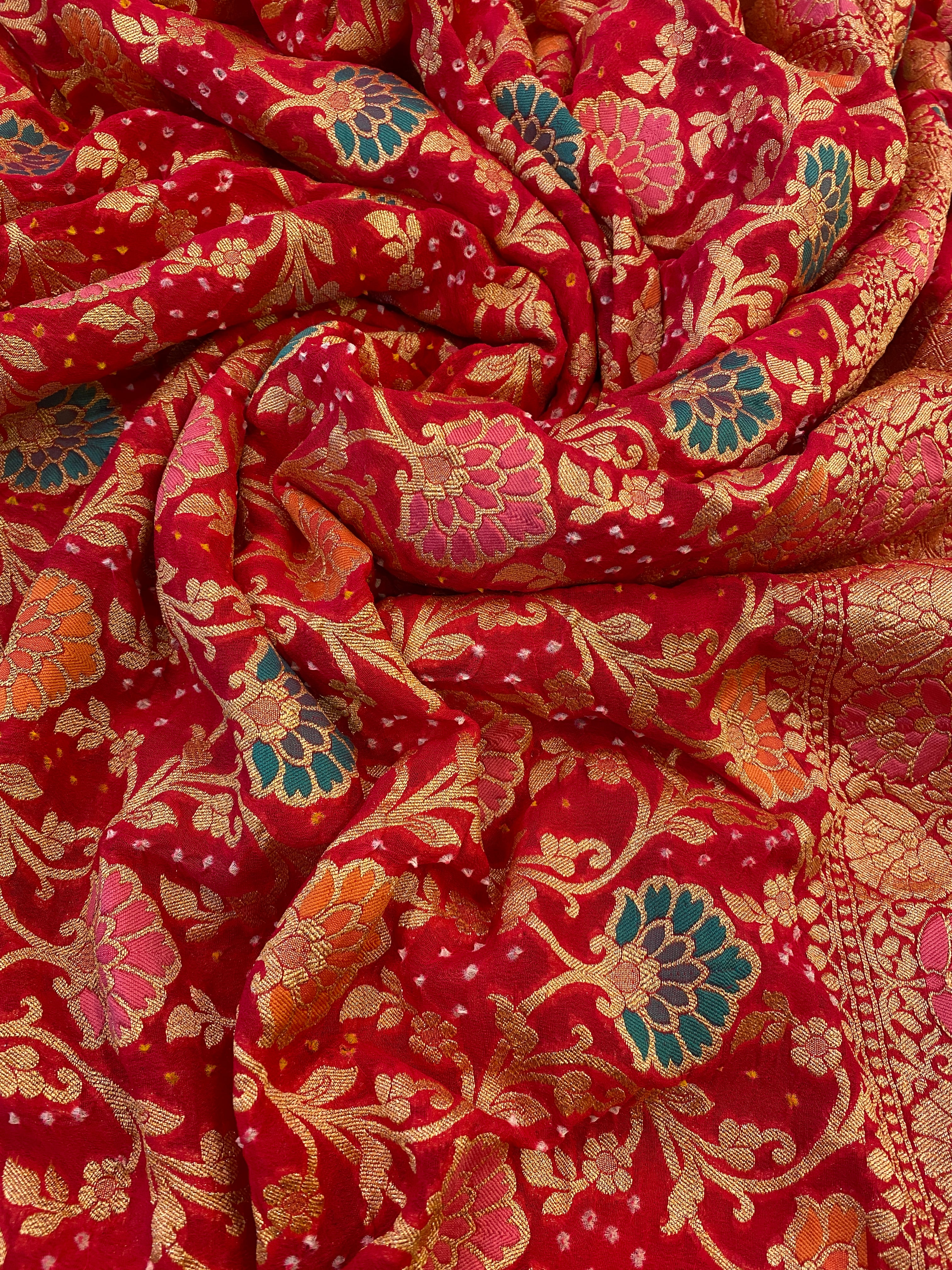 Banarasi Meenakari Banadhani Saree