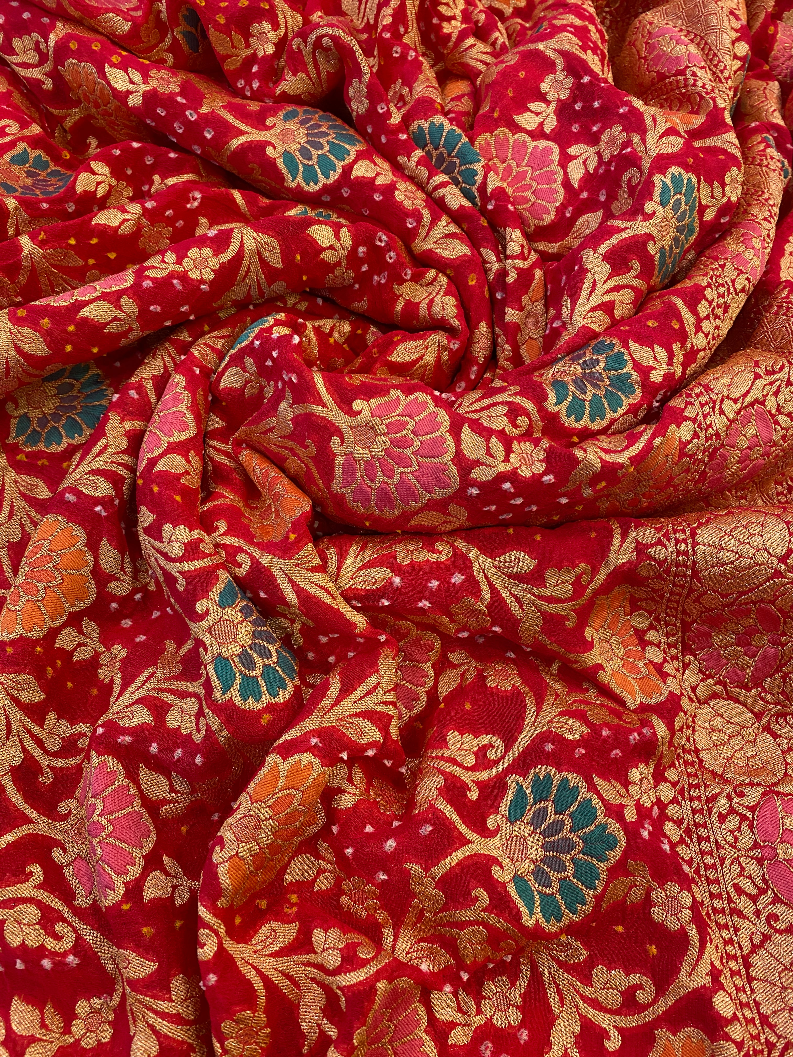 Banarasi Meenakari Banadhani Saree