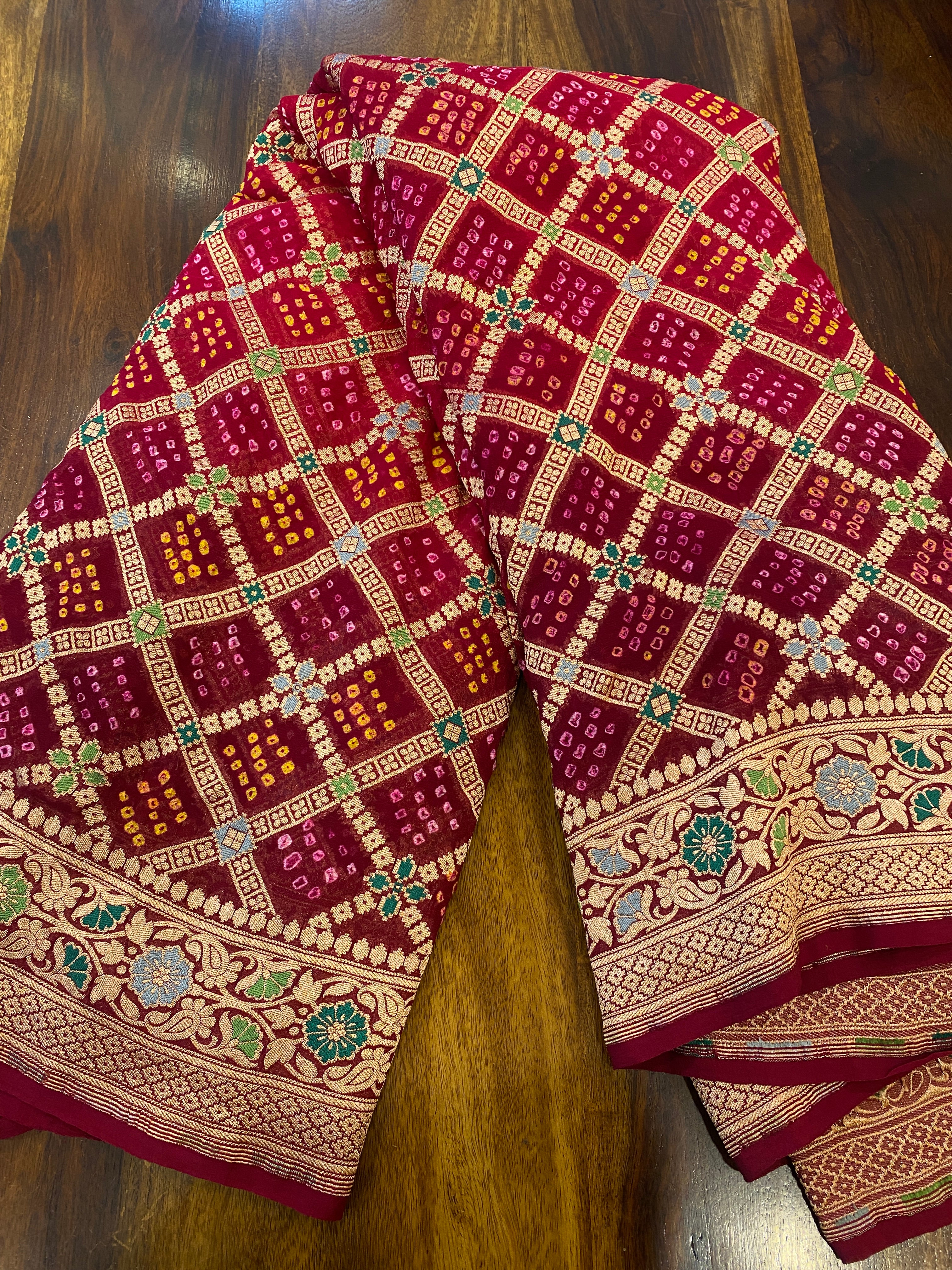 Banarasi Banadhani meenakari saree