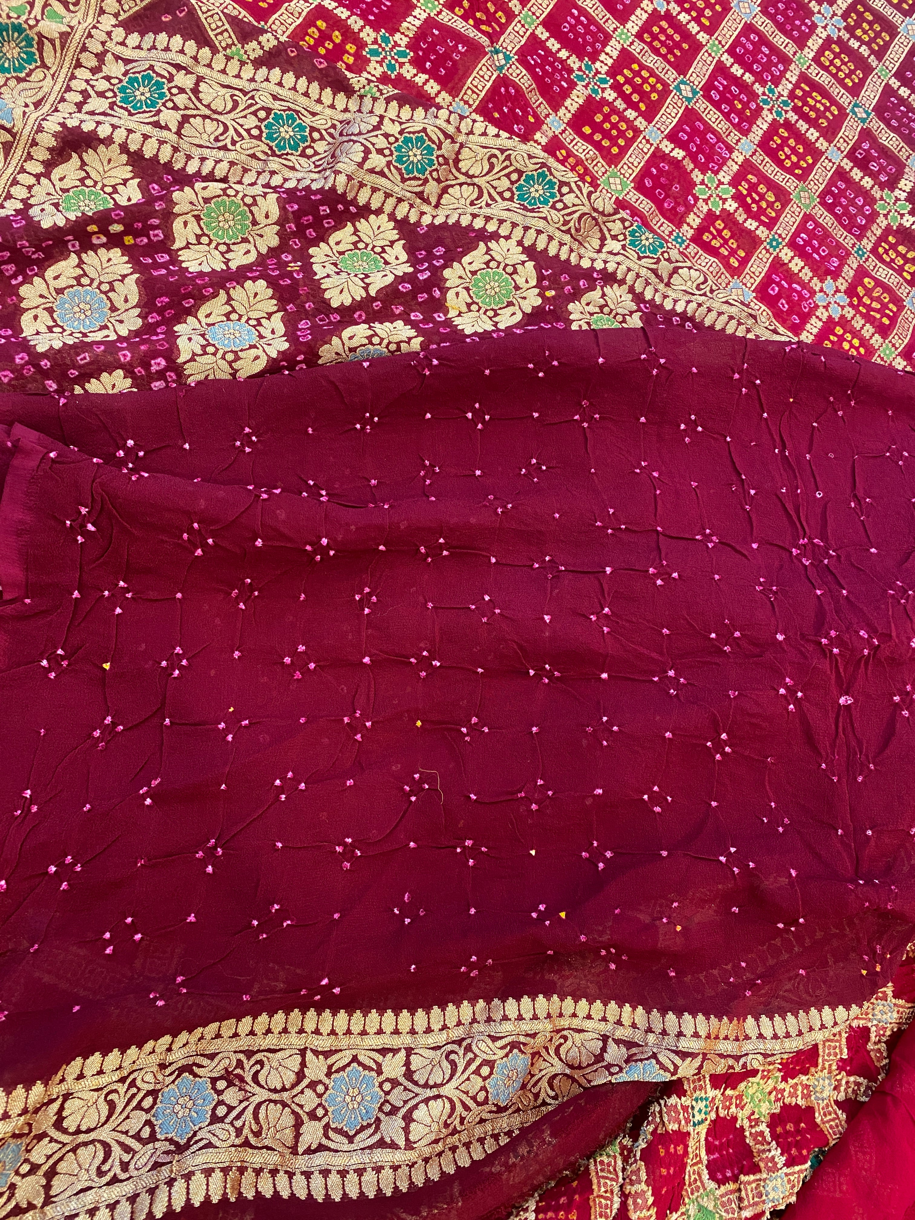 Banarasi Banadhani meenakari saree