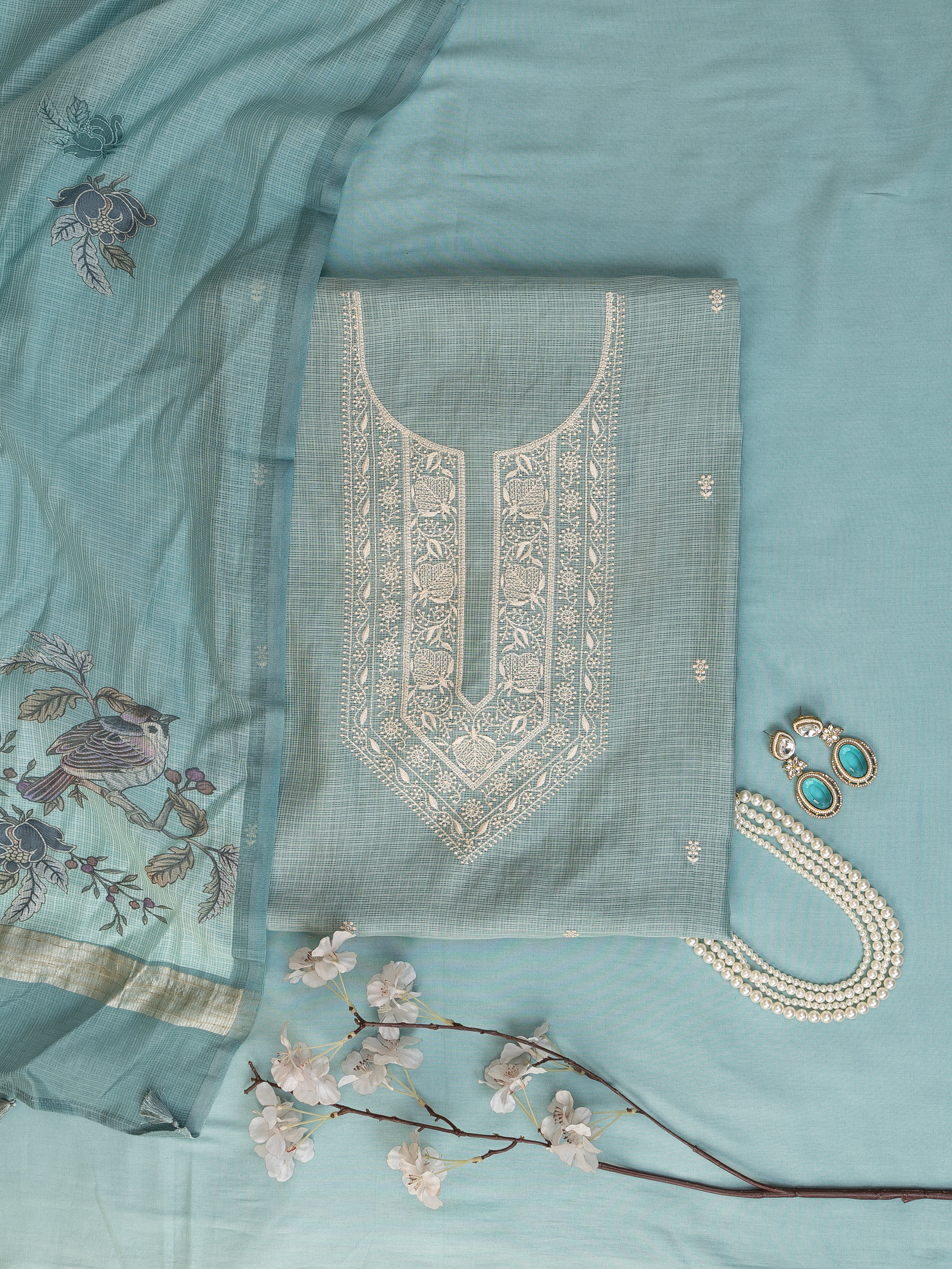 MulMul Kota Suit Neck Design