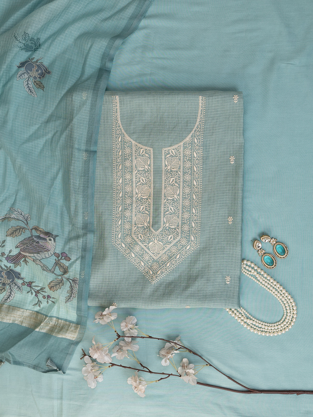 MulMul Kota Suit Neck Design