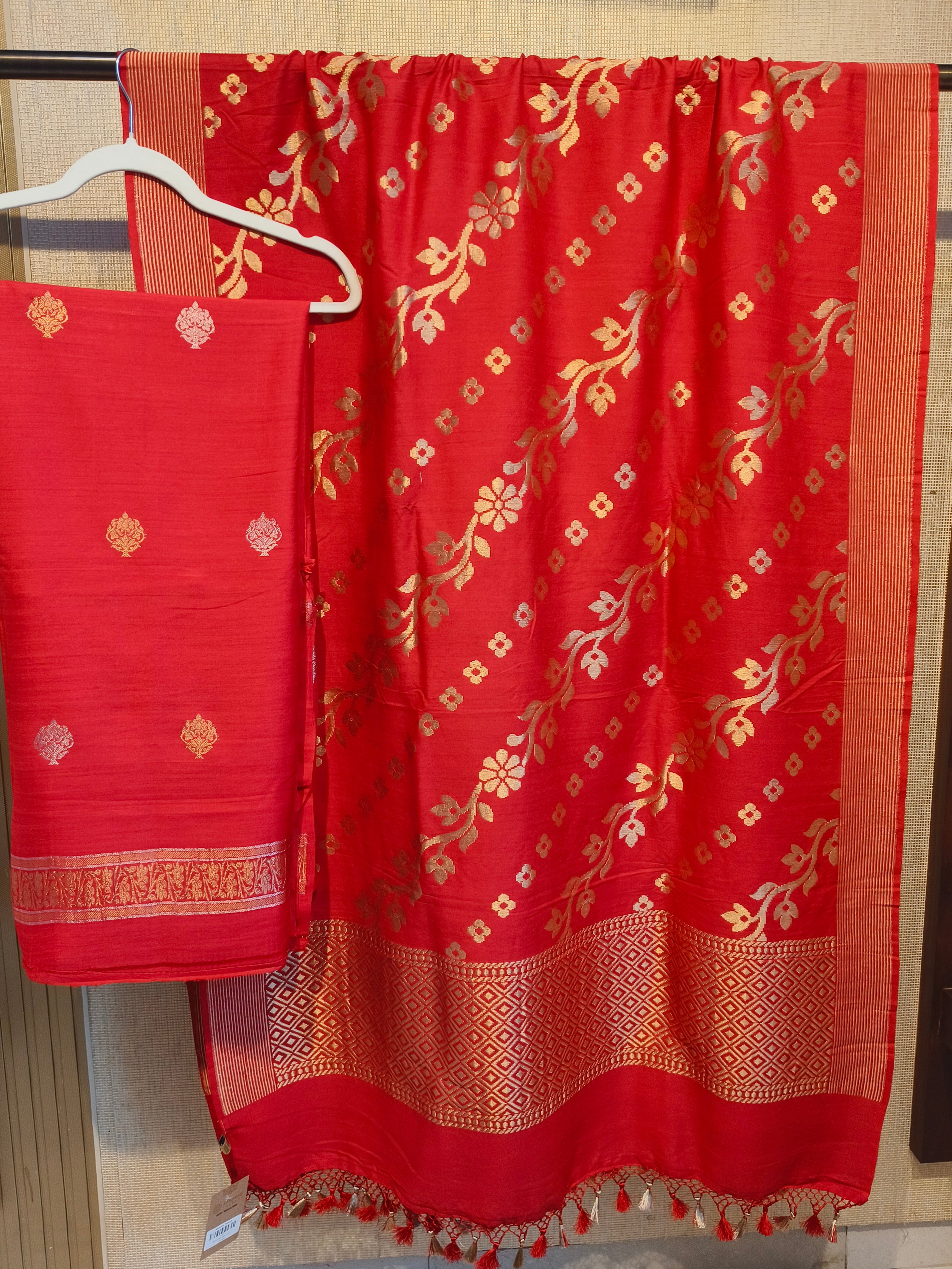 Pure Moonga Silk Suit