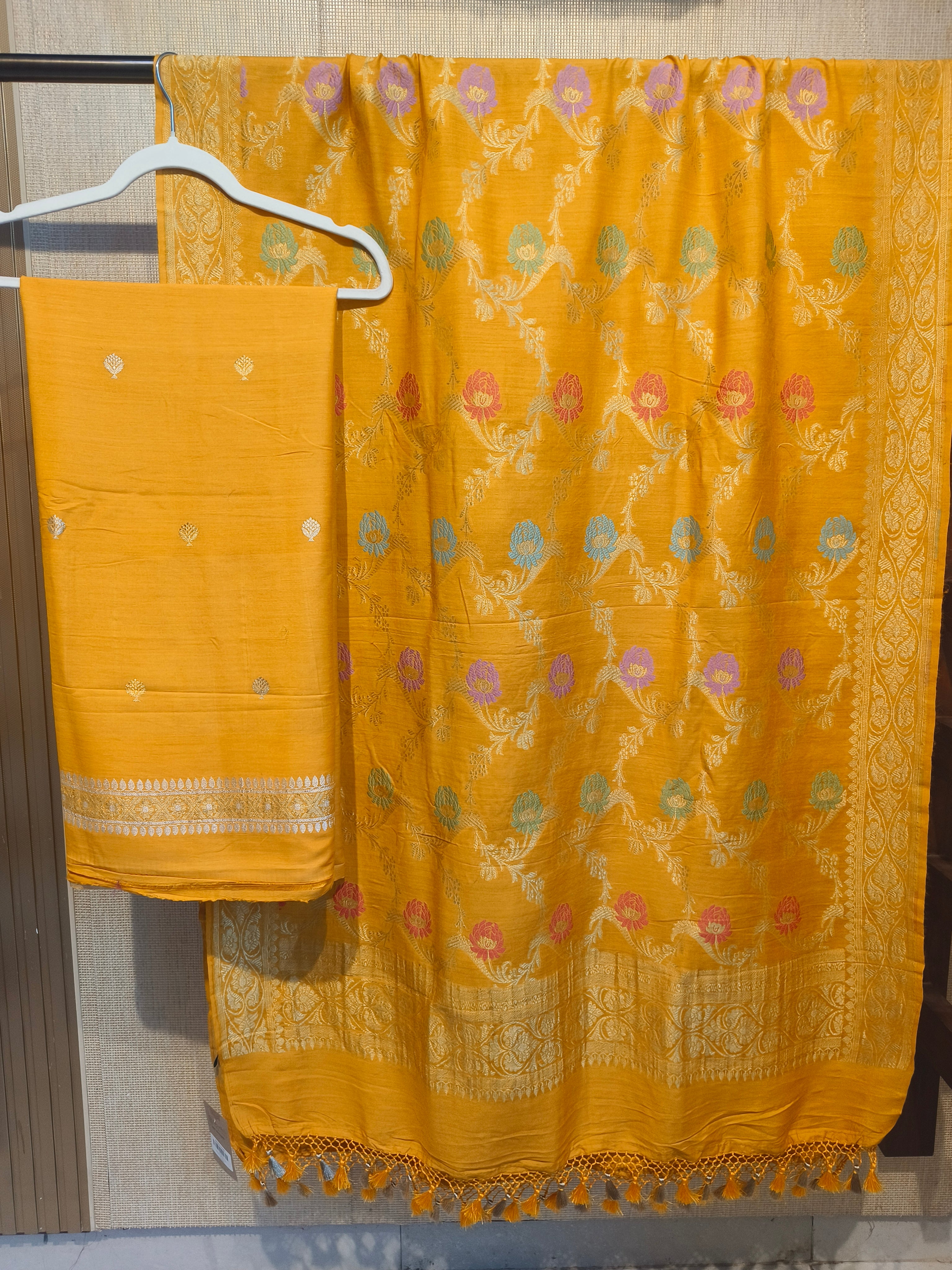 Pure Moonga Silk Suit