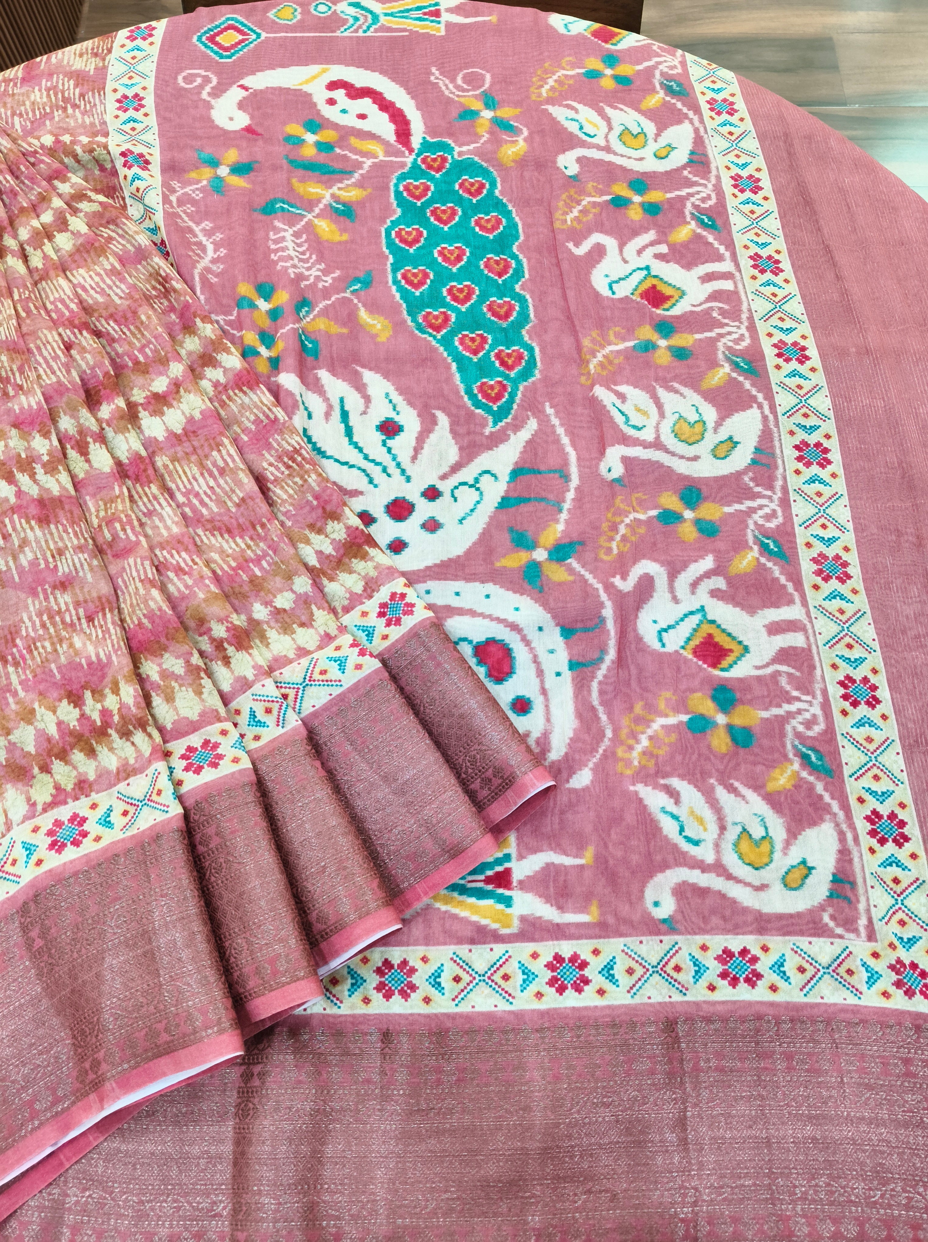 Chanderi Printed Saree