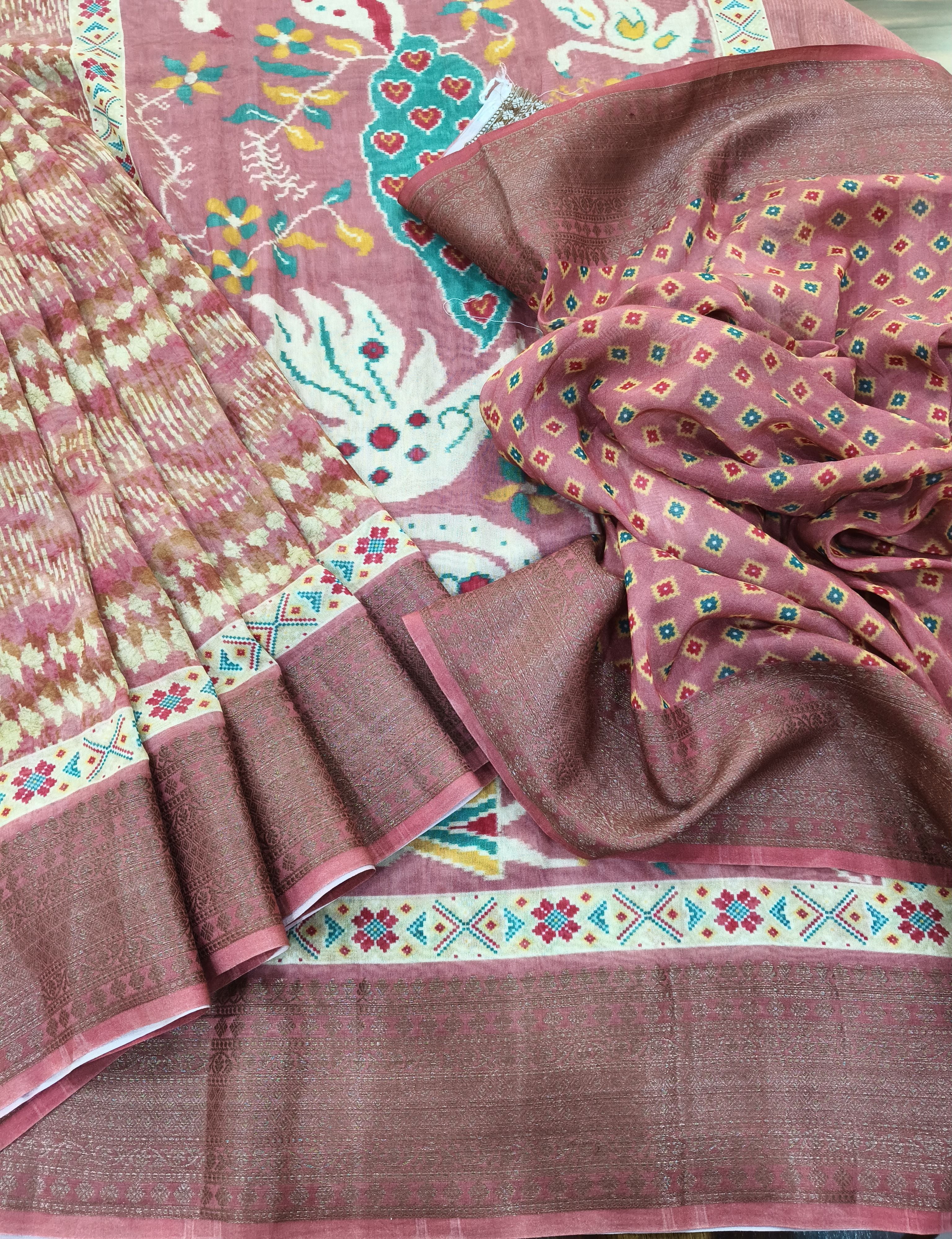 Chanderi Printed Saree
