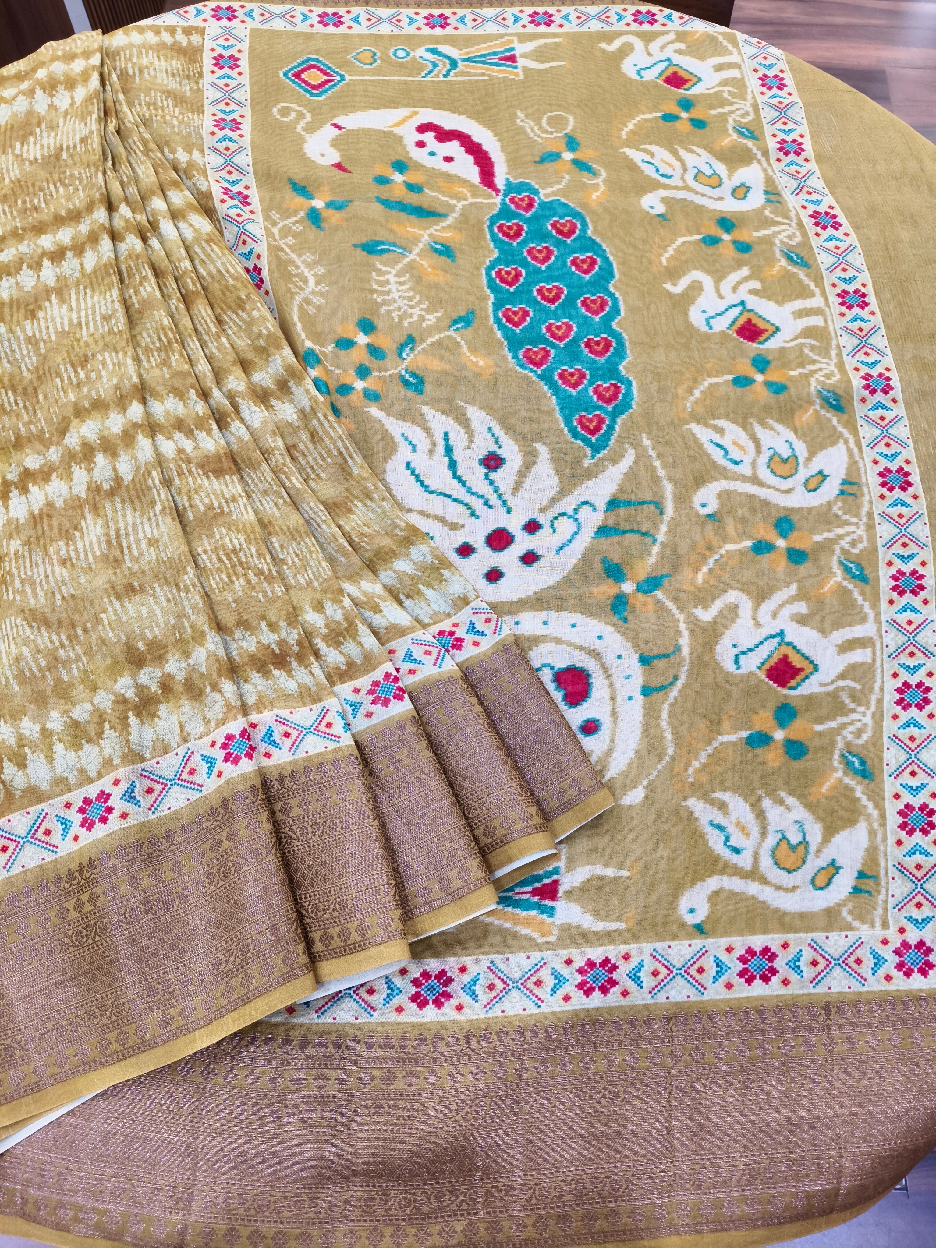 Chanderi Printed Saree
