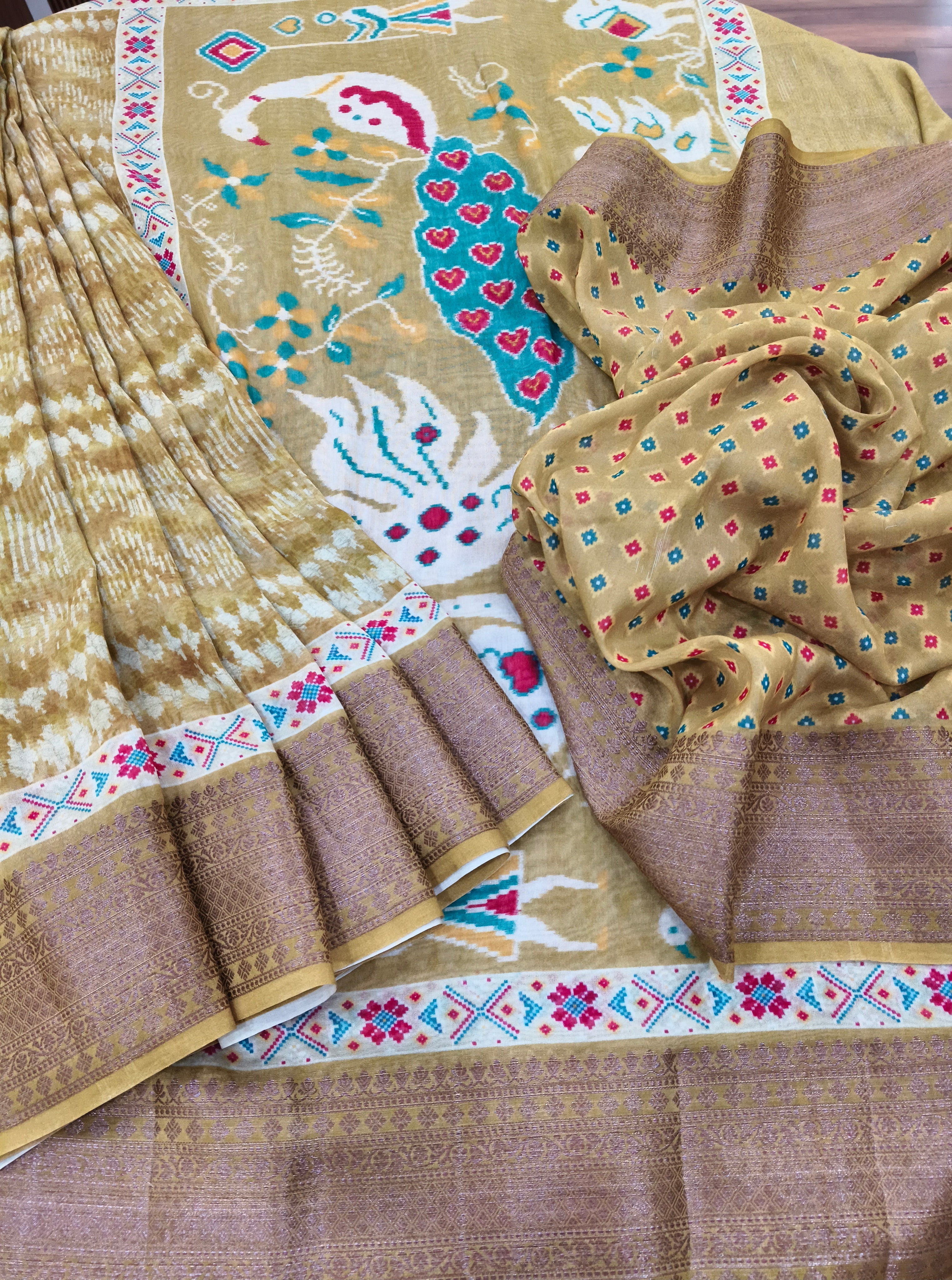 Chanderi Printed Saree