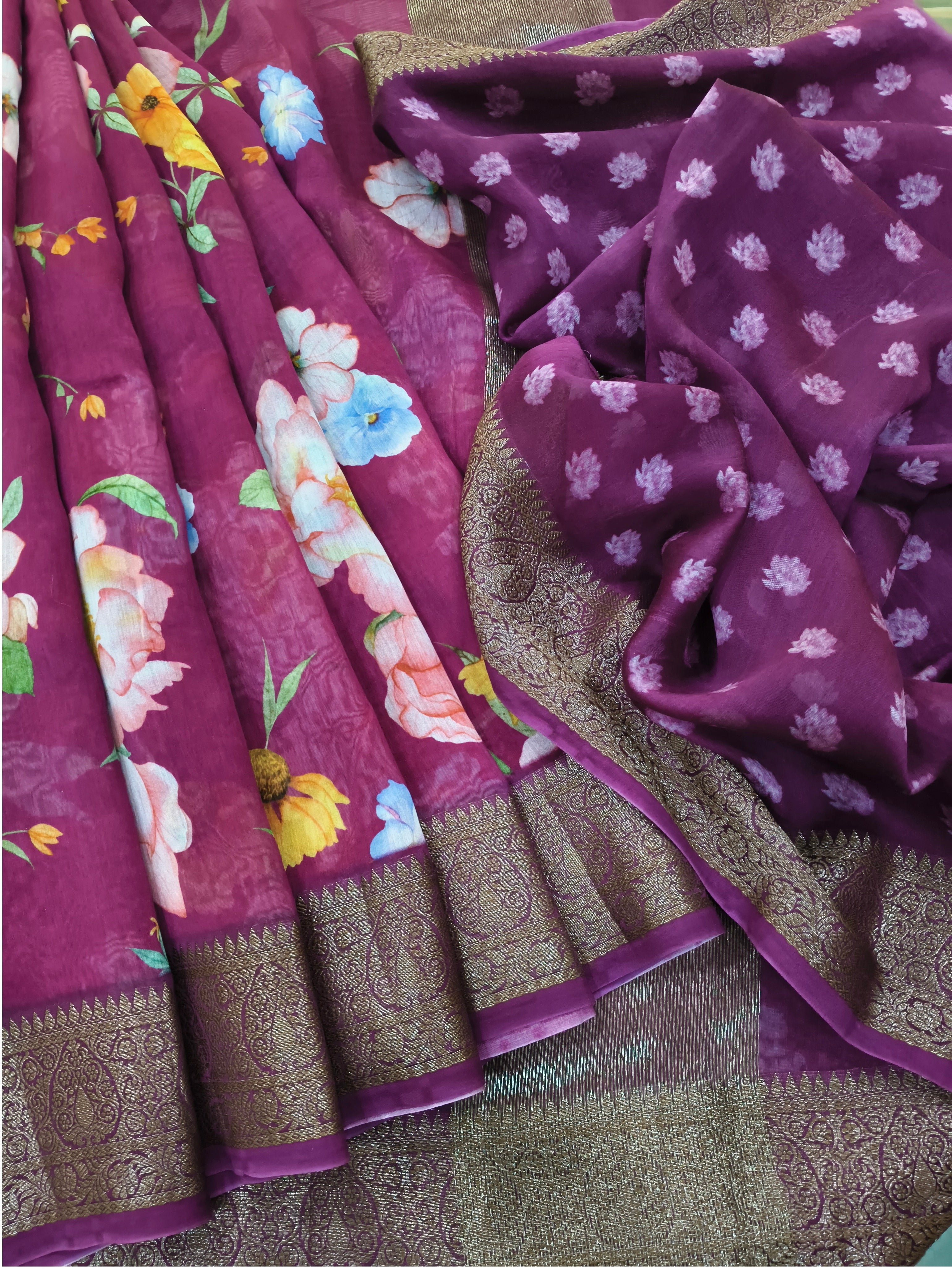 Chanderi Printed Saree