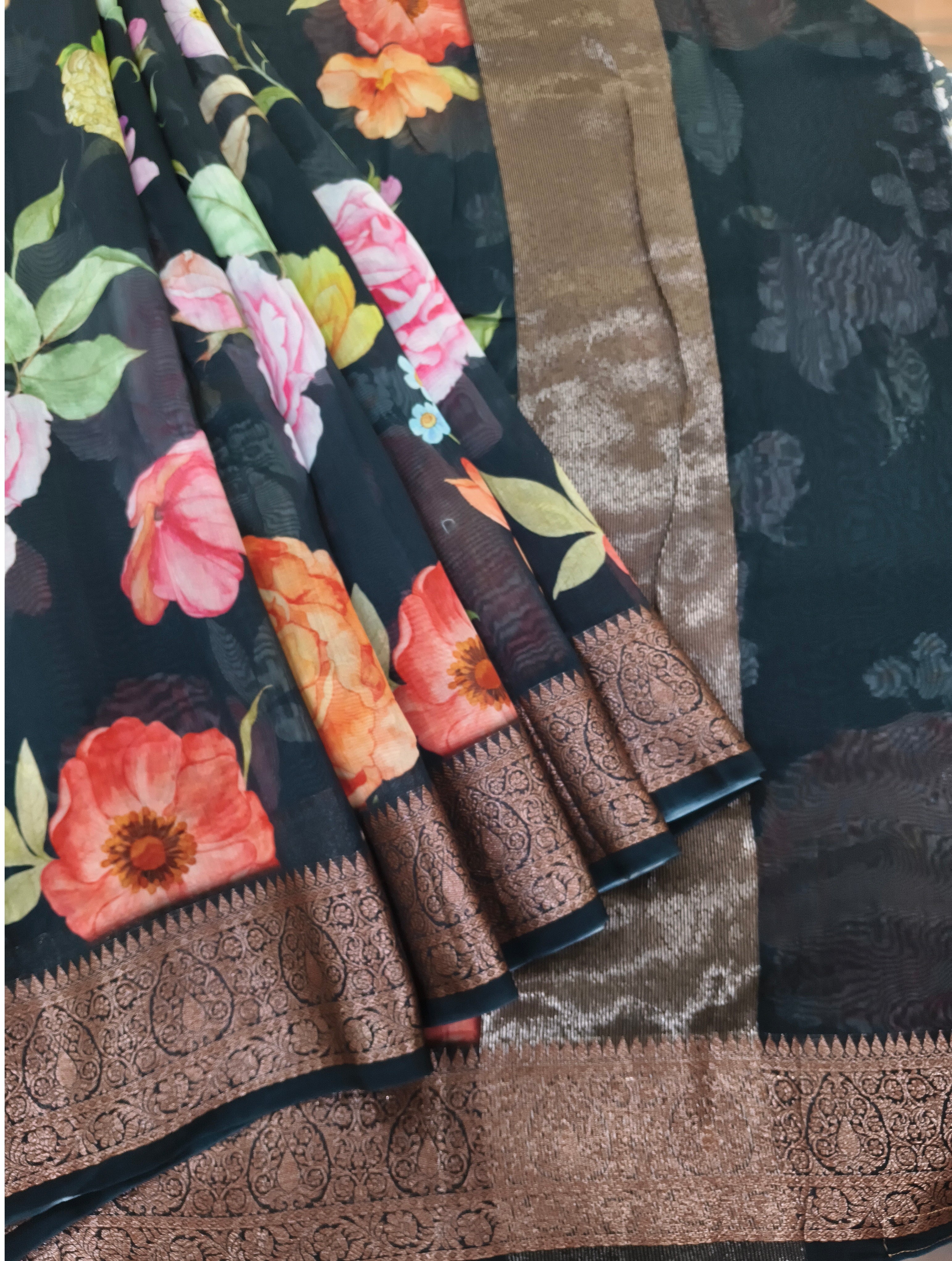 Chanderi Printed Saree