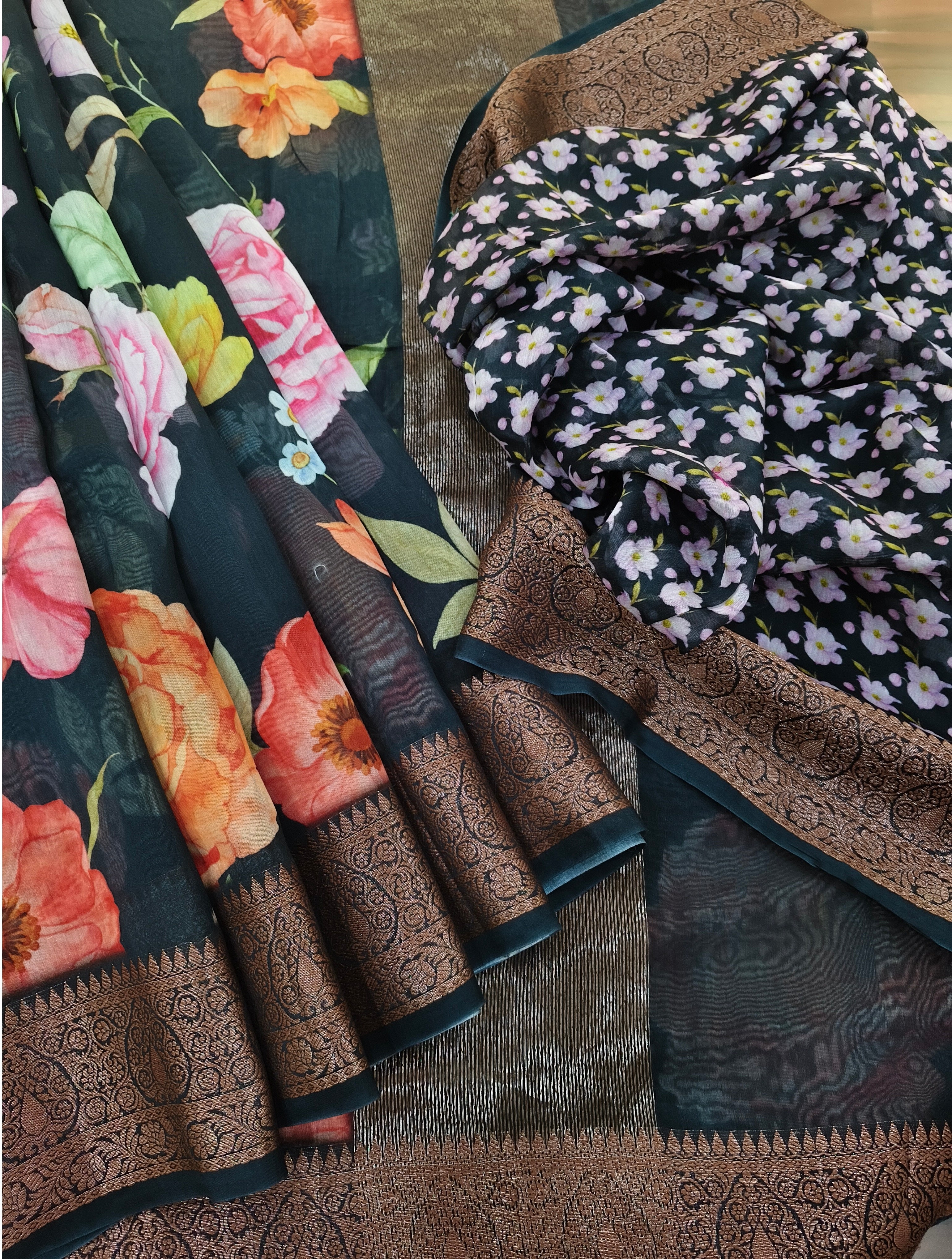 Chanderi Printed Saree