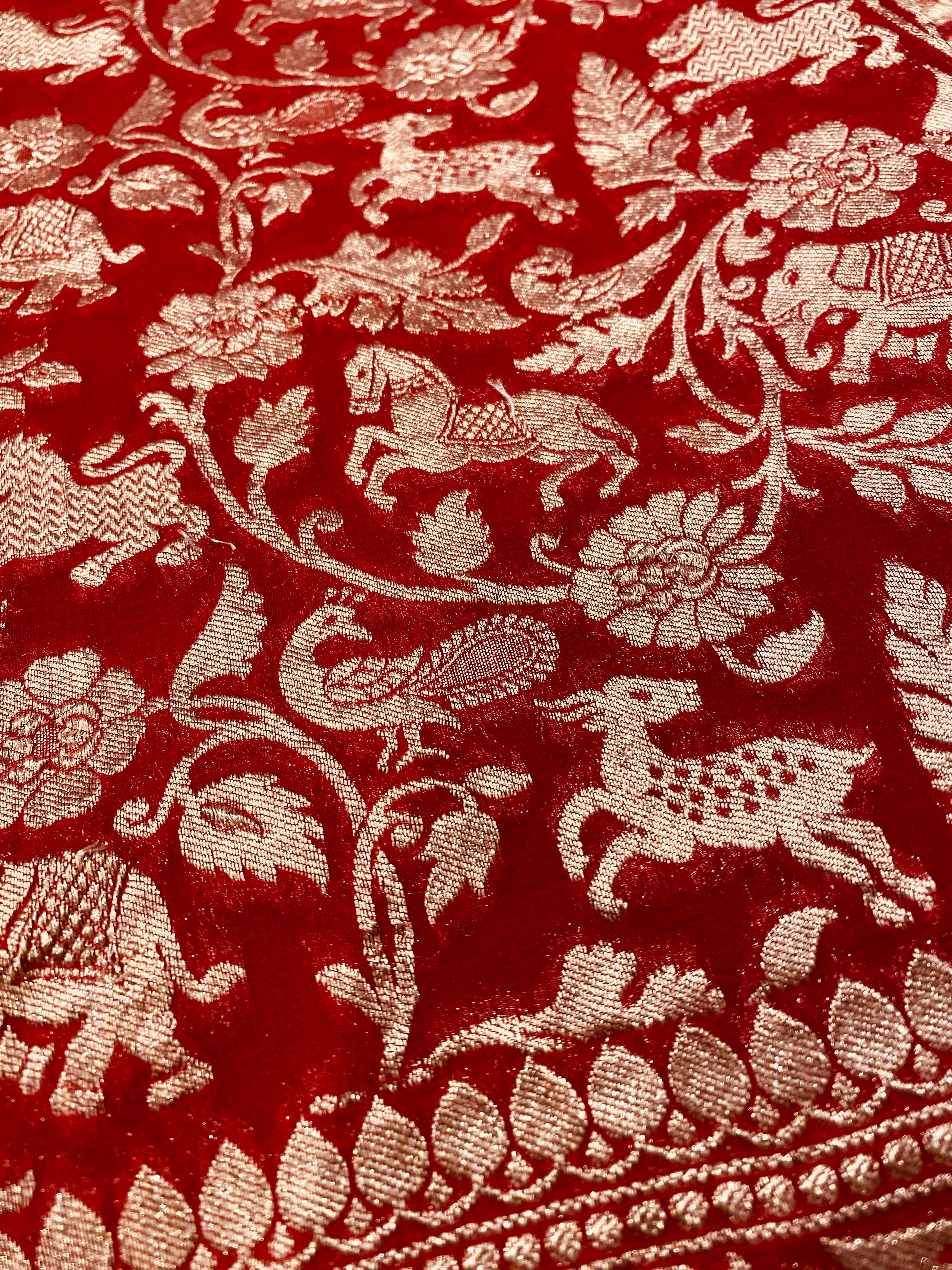 Khaddi Georgette Saree (Shikargah)