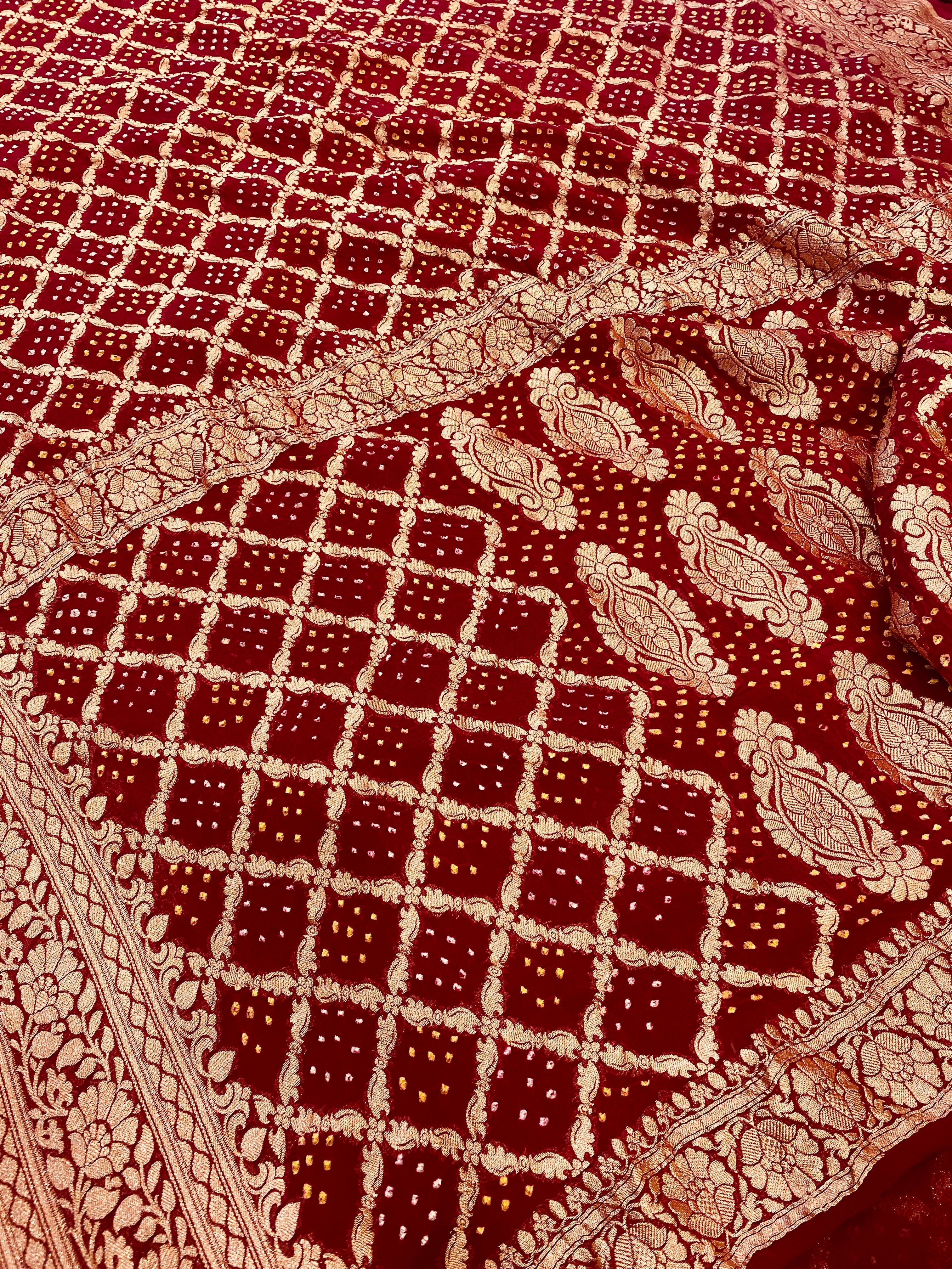 Banarasi Bandhani Saree
