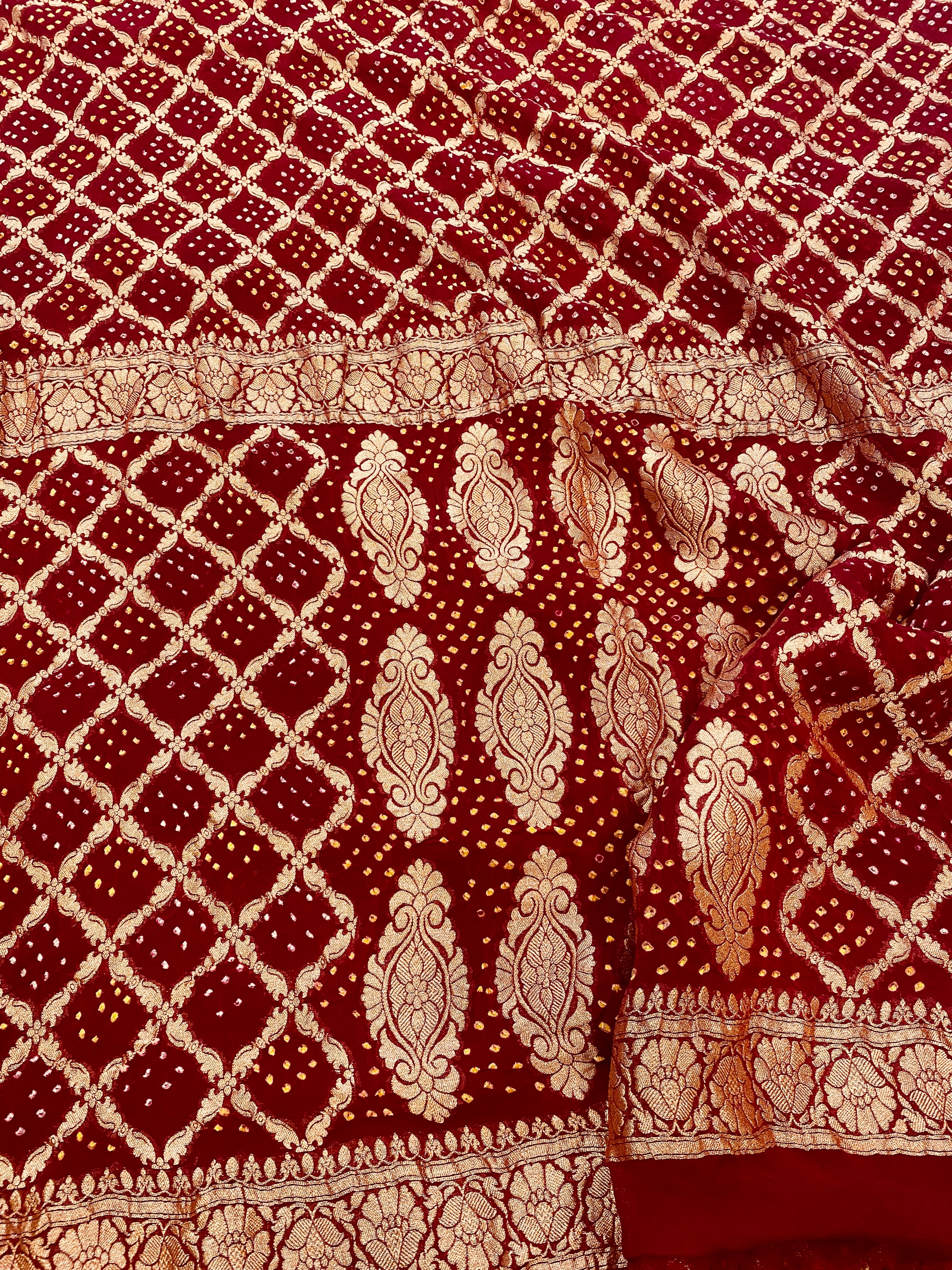 Banarasi Bandhani Saree