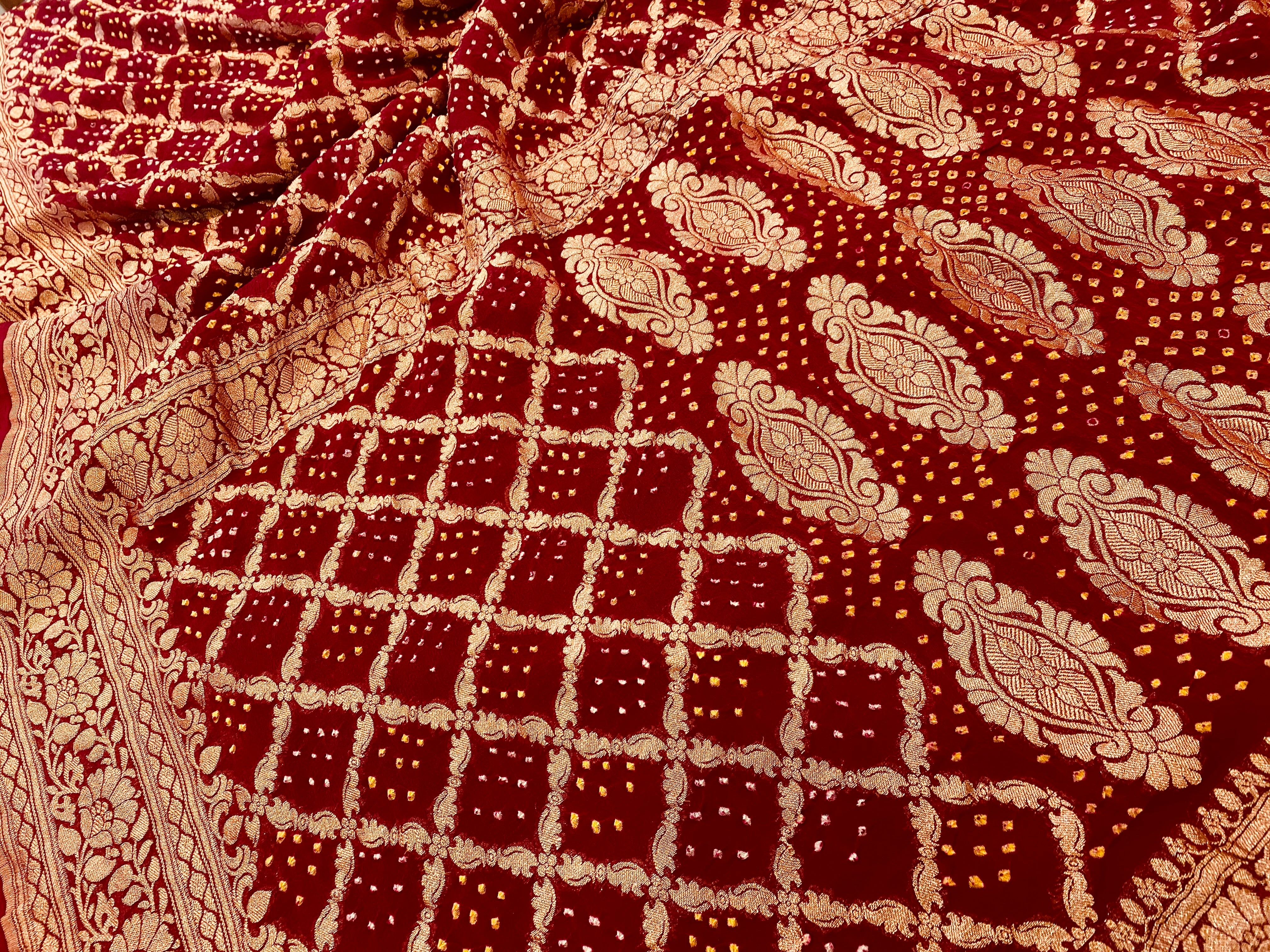 Banarasi Bandhani Saree