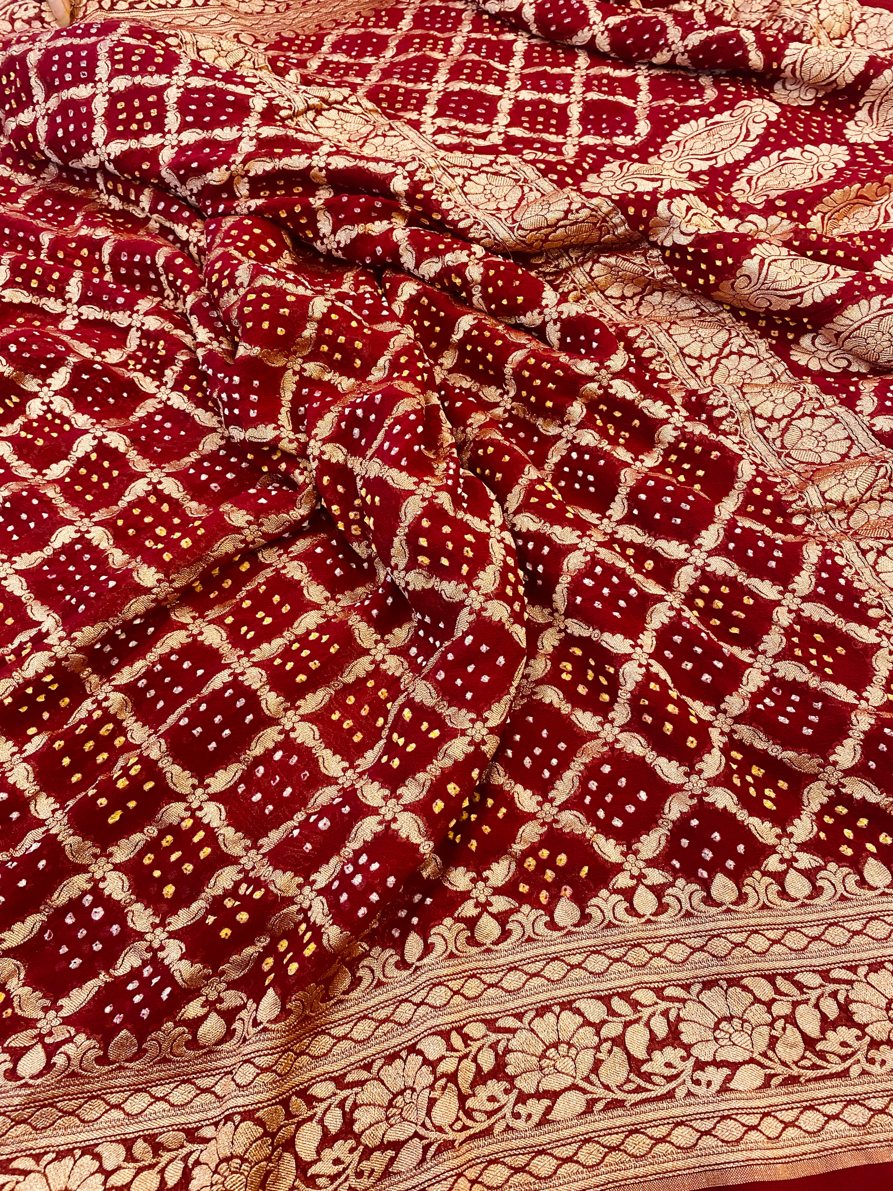 Banarasi Bandhani Saree