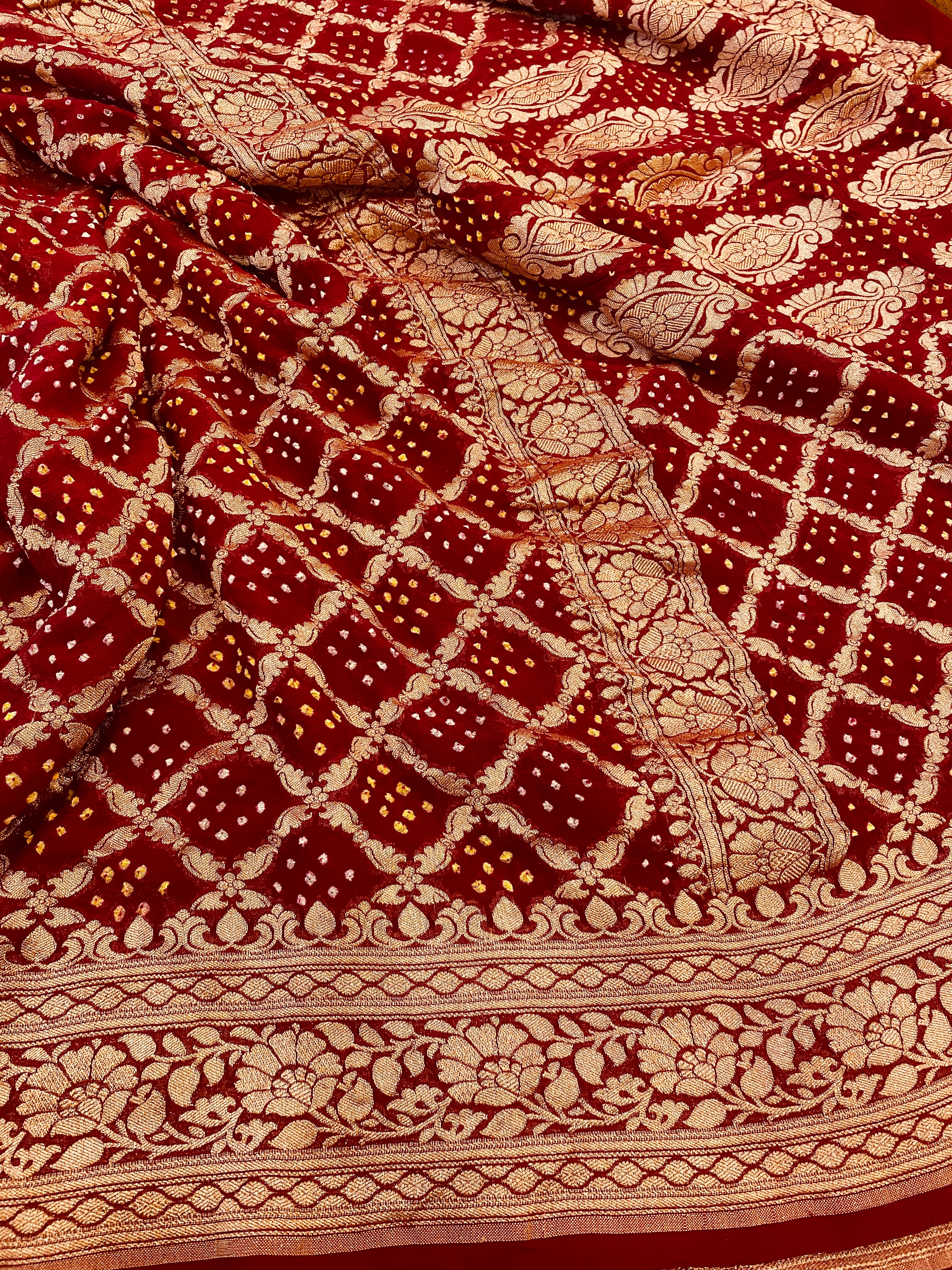 Banarasi Bandhani Saree
