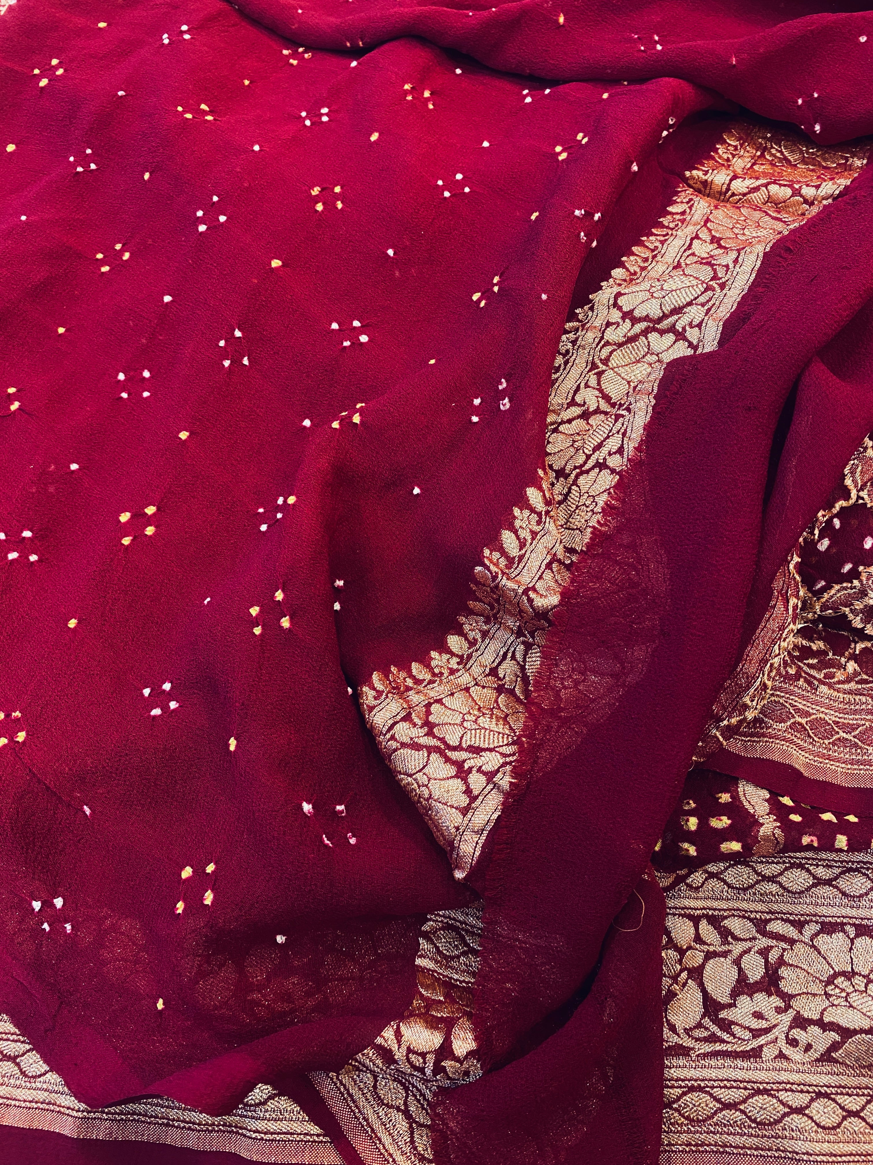 Banarasi Bandhani Saree