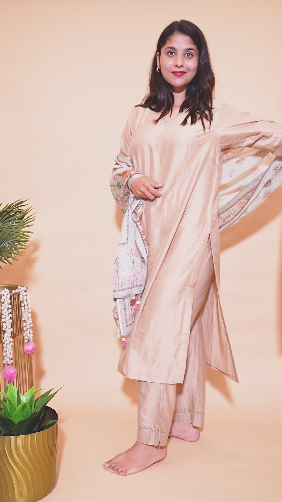 Pure Linen Pichwai Dupatta