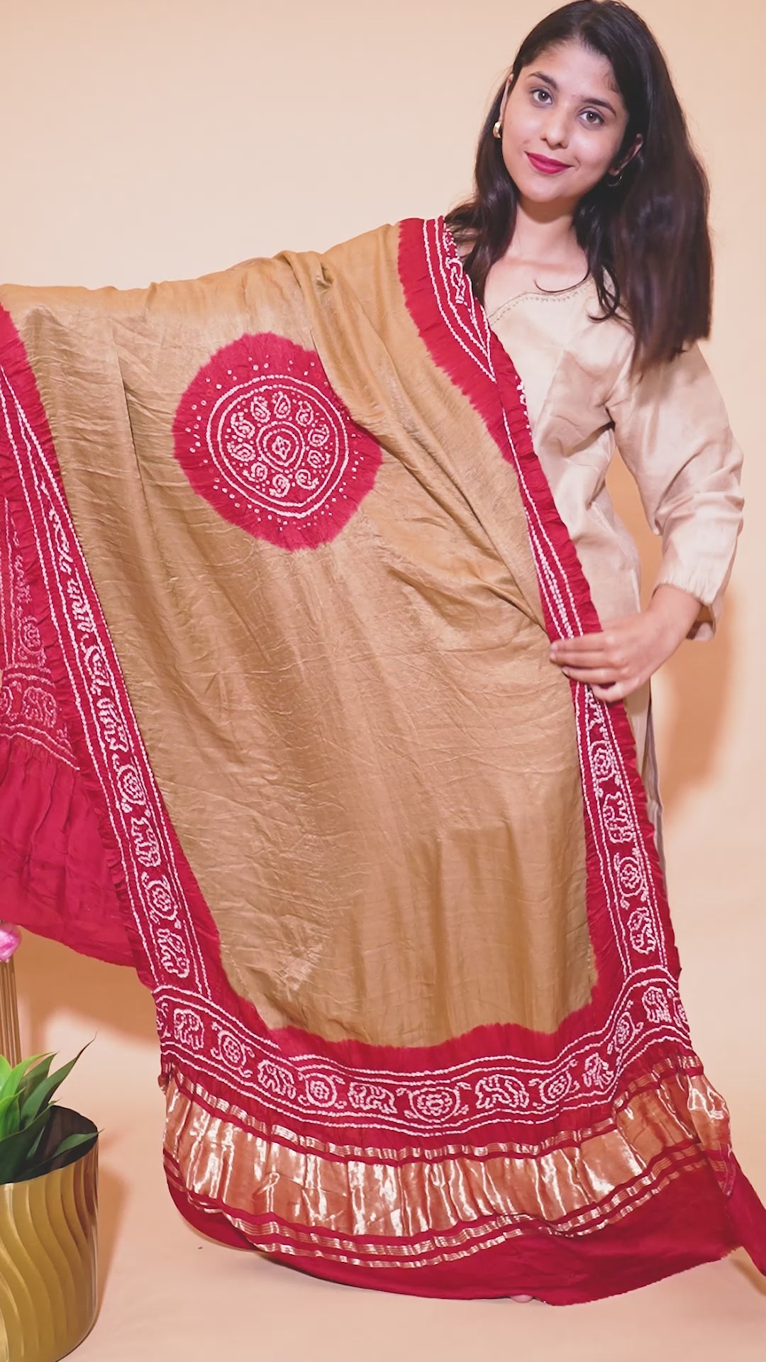 Pure Gajji Silk Dupatta